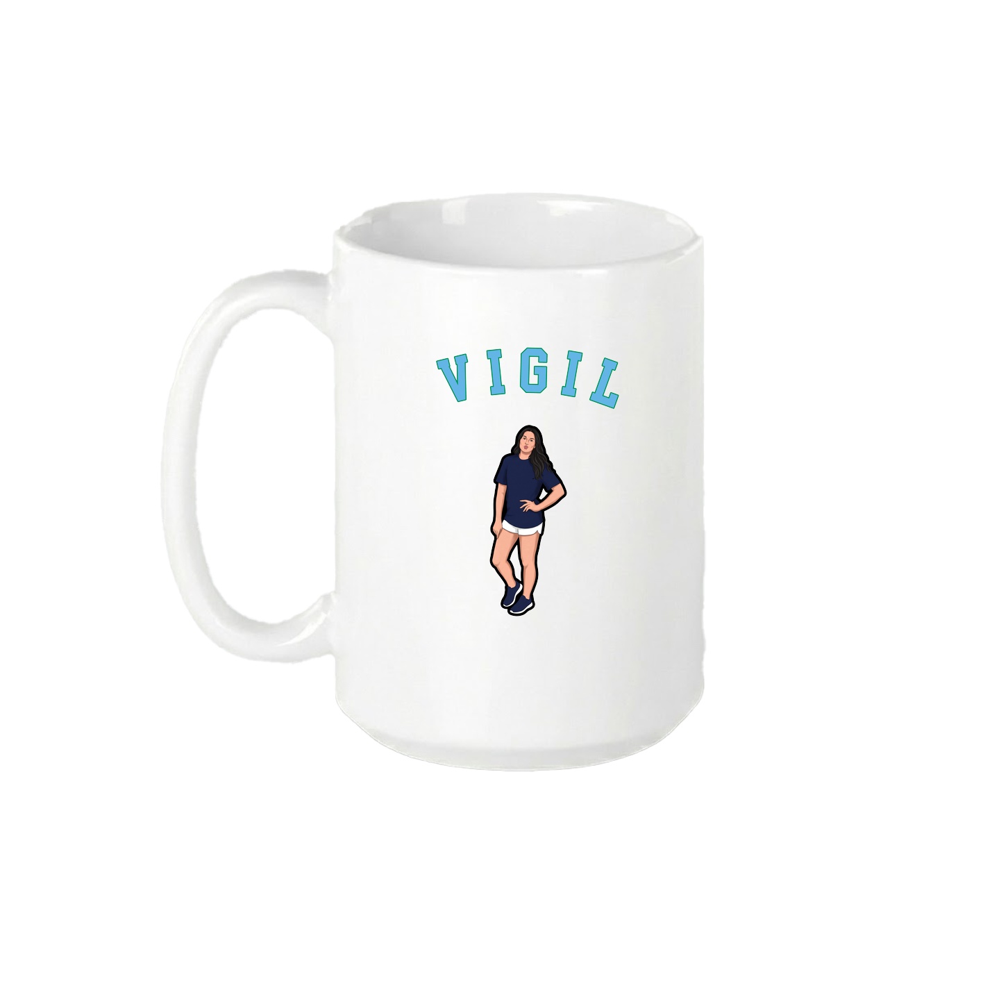 15oz Coffee Mug — Shirsey Arch in White