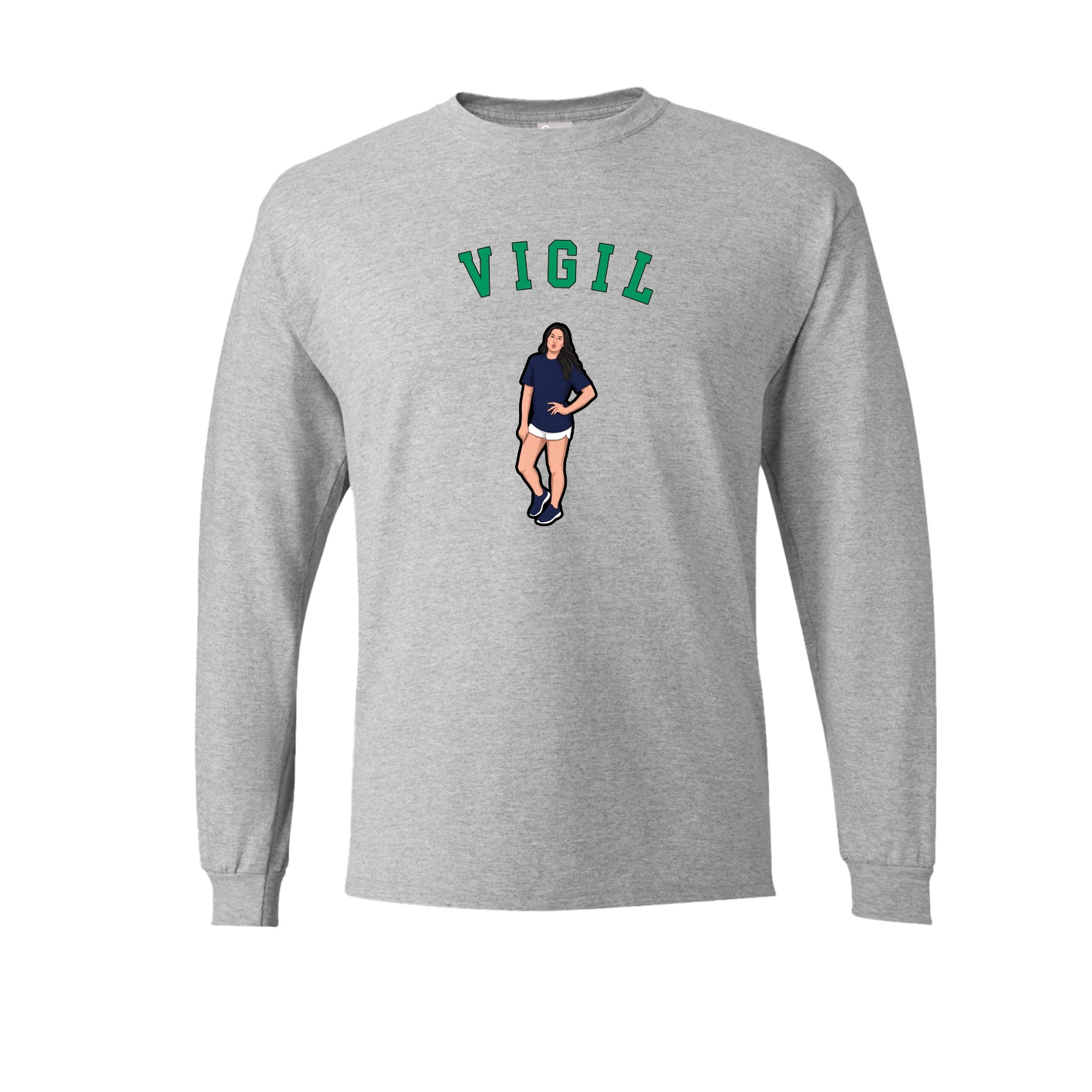 Long Sleeve Tee — Shirsey Arch in Grey