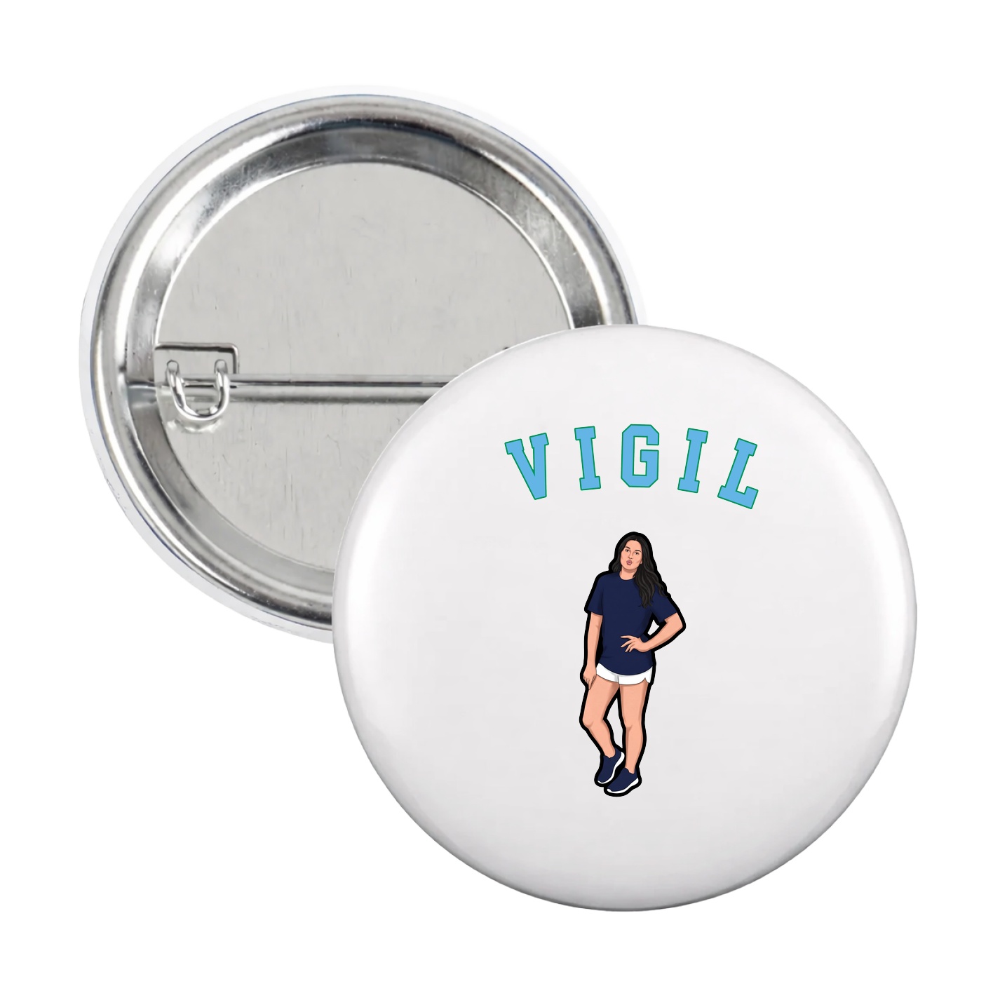 Game Day Button — Shirsey Arch in White