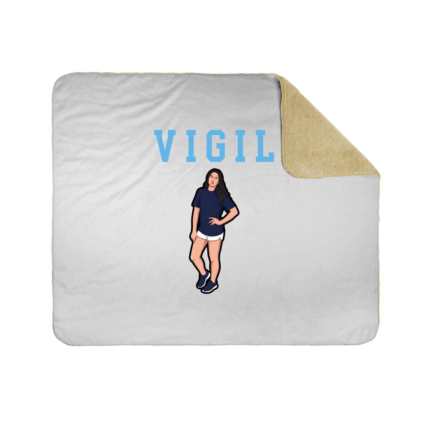 Throw Blanket — Shirsey in White