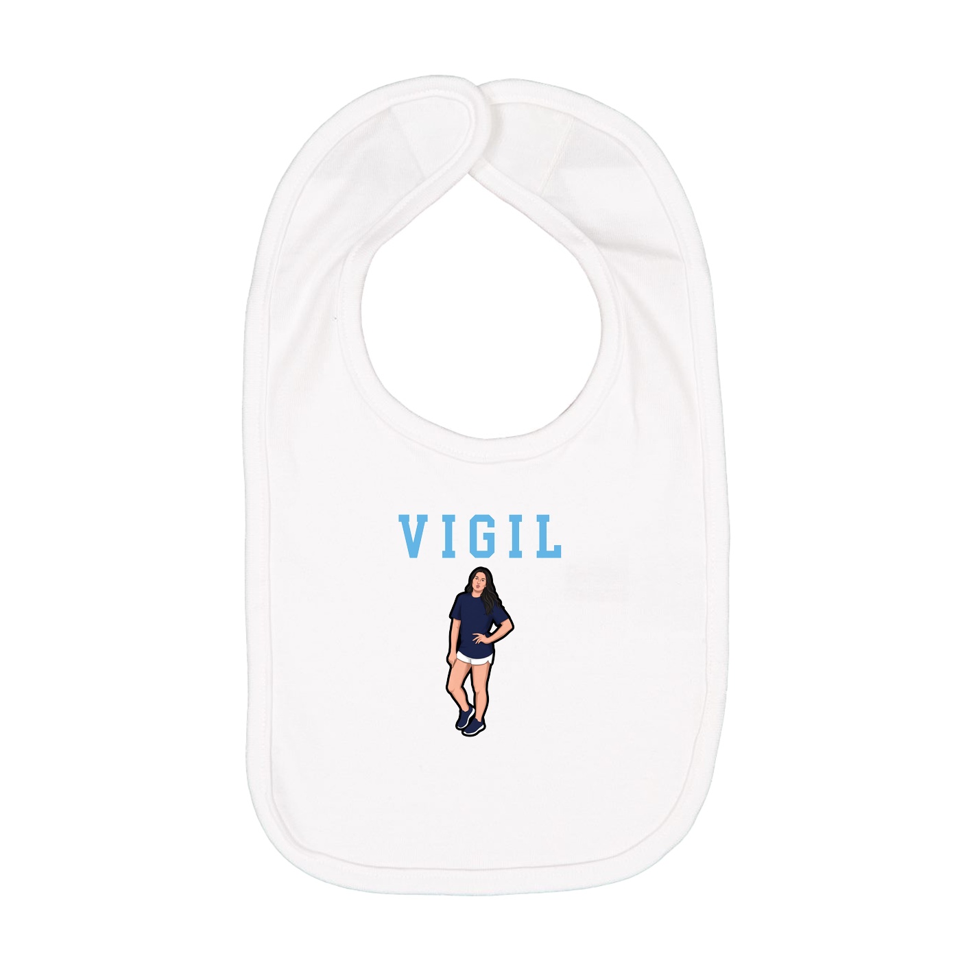 Infant Bib — Shirsey in White