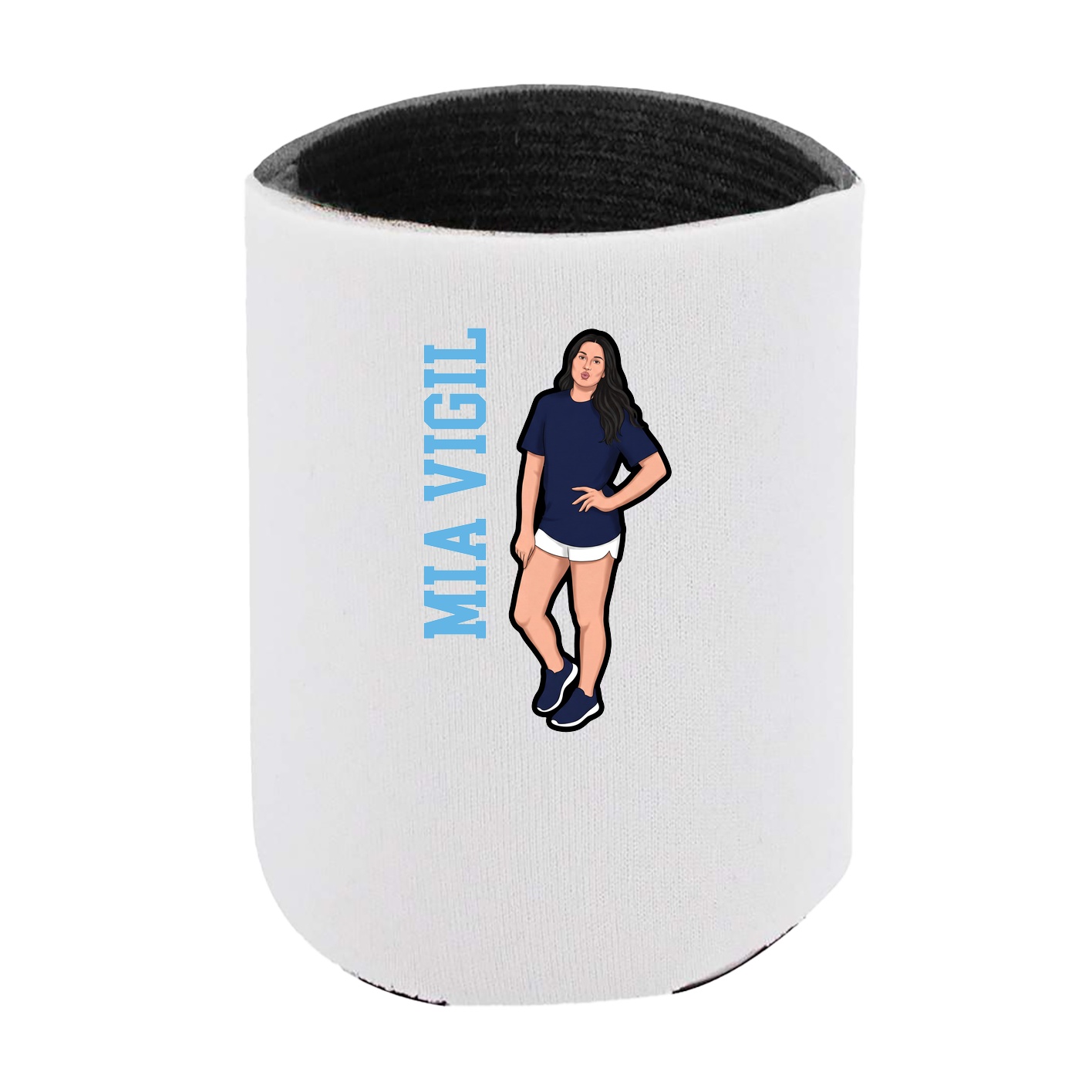 Can Holder — Name Vertical in White