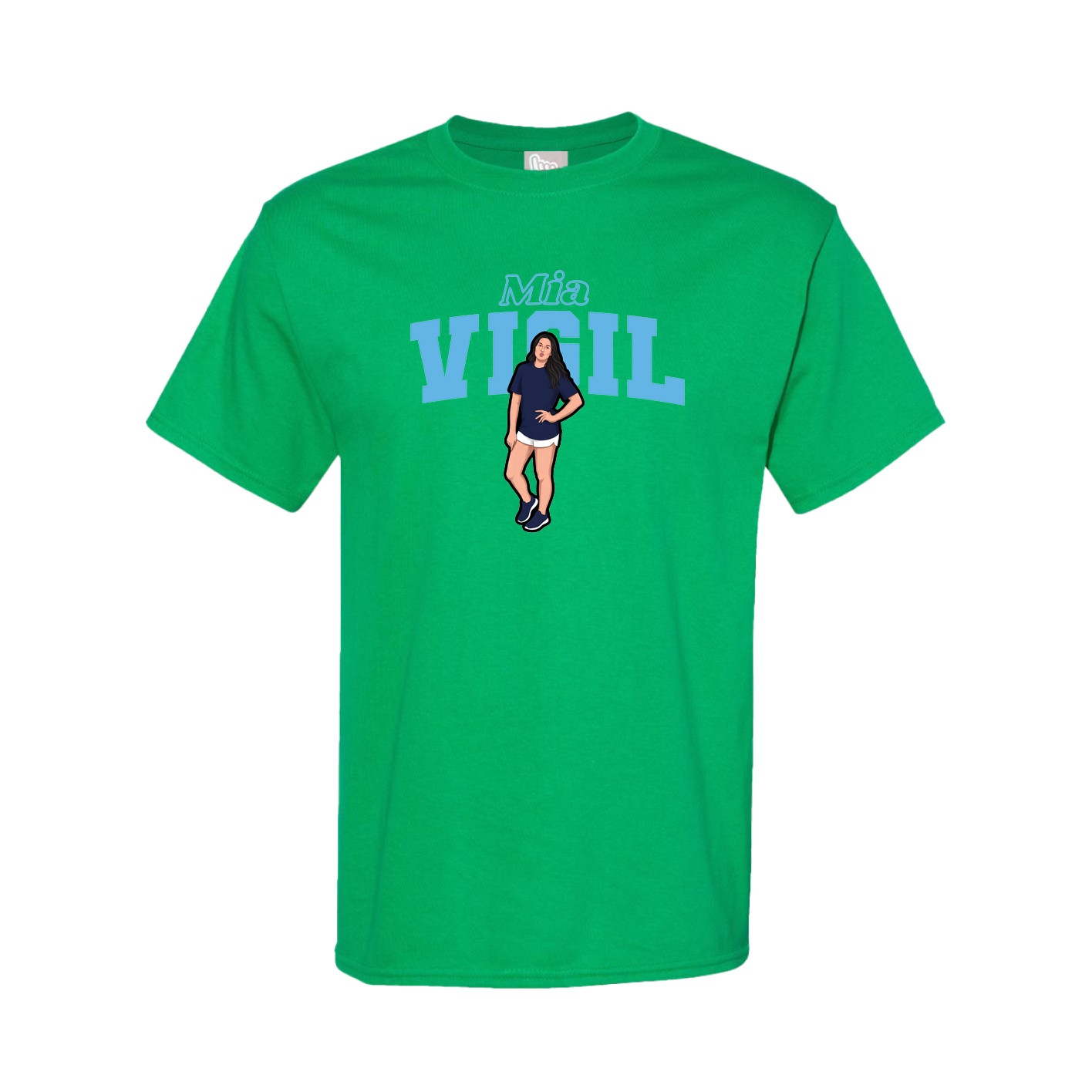 Youth Tee — Name Arch in Green