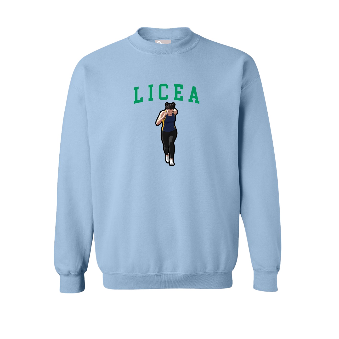 Fleece Crew — Shirsey in Light Blue