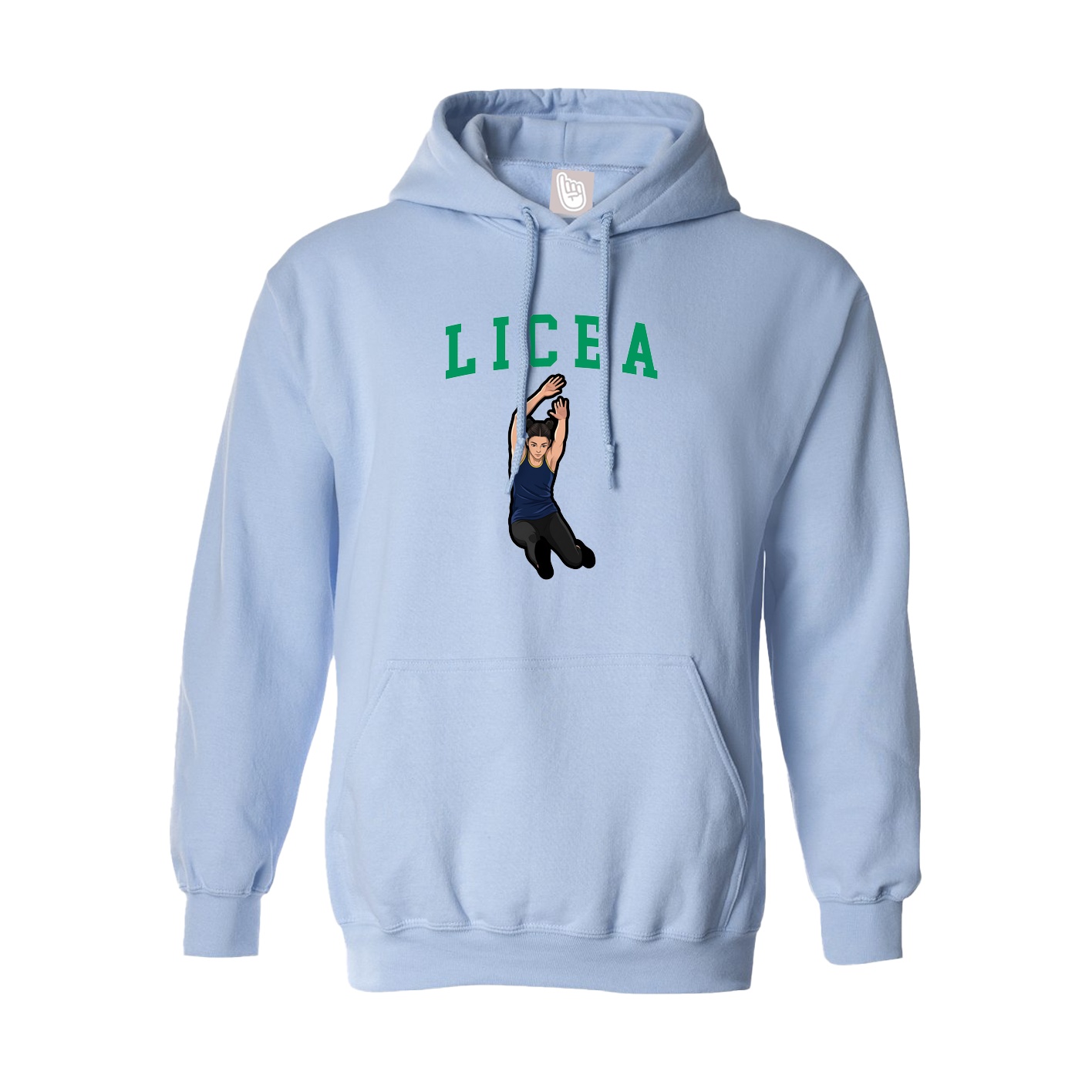 Hoodie — Shirsey in Light Blue