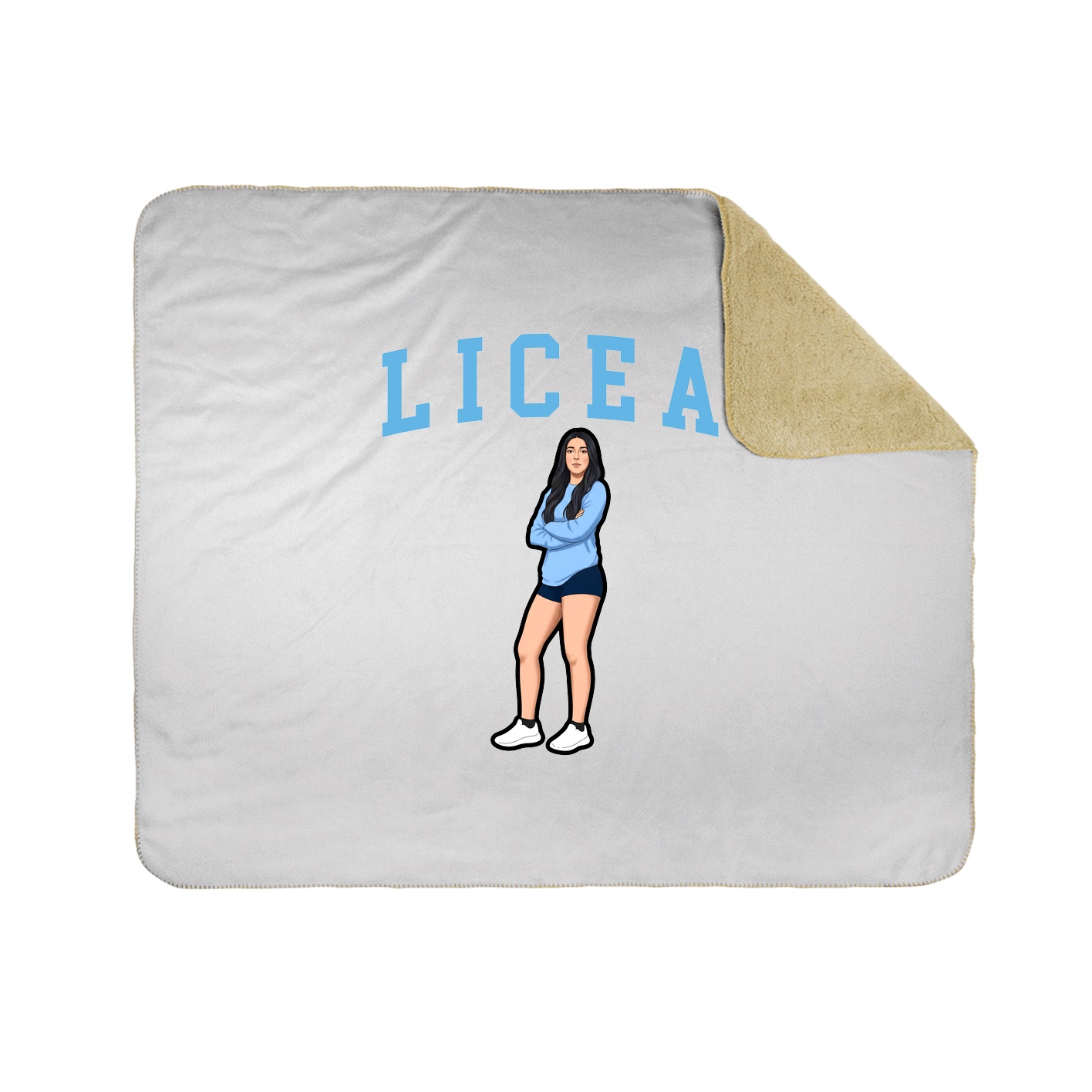 Throw Blanket — Shirsey in White