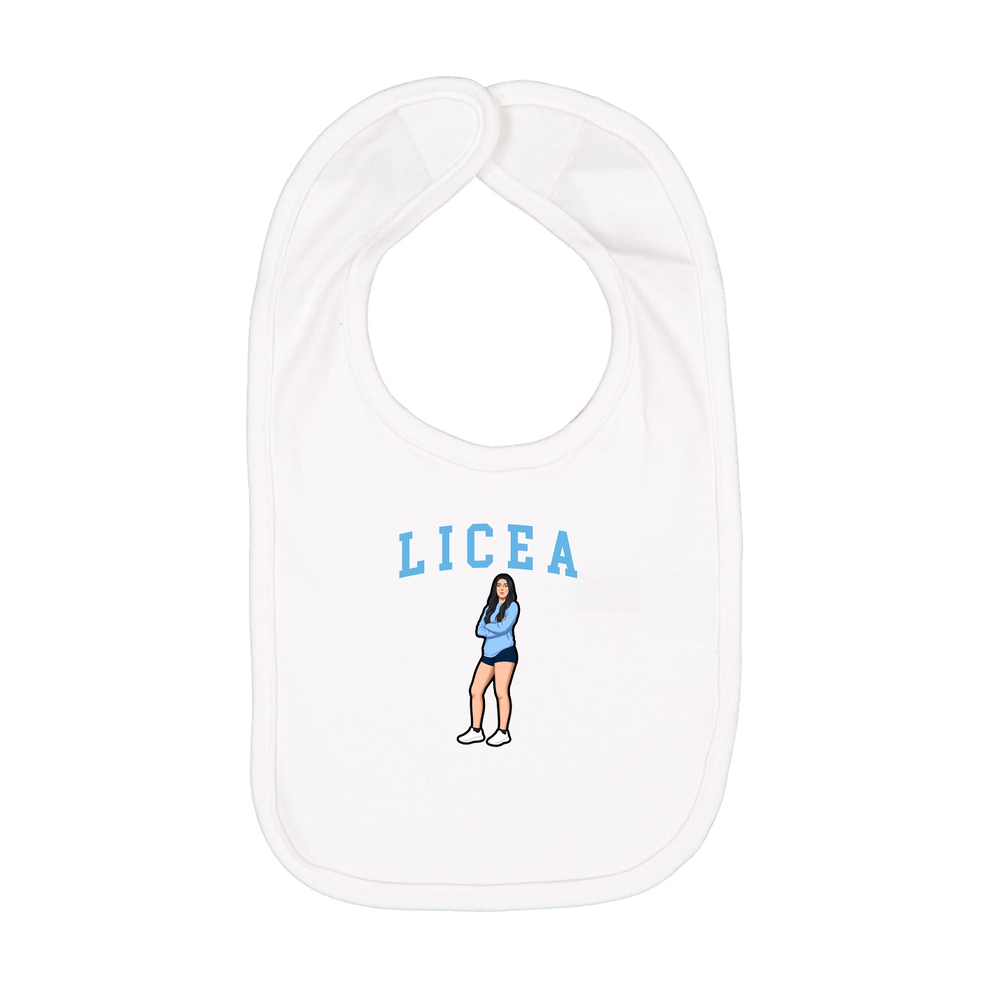 Infant Bib — Shirsey in White