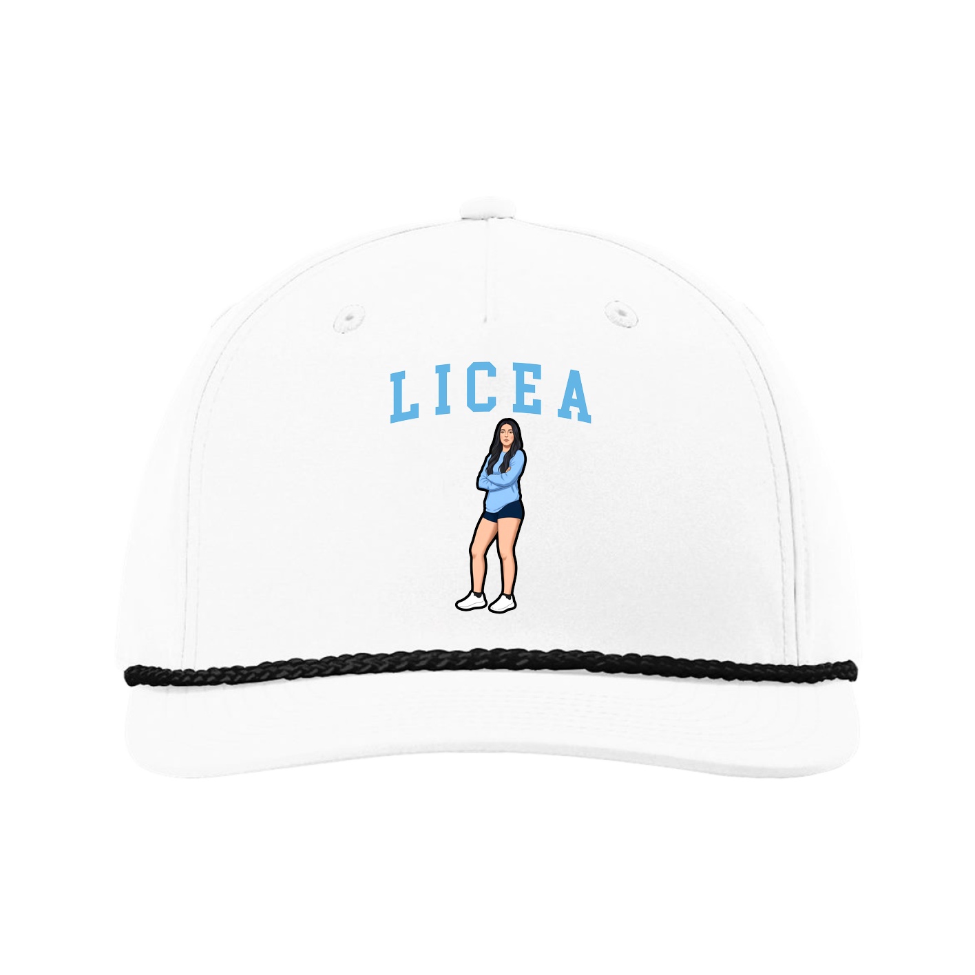Five-Panel Classic Rope Cap — Shirsey in White