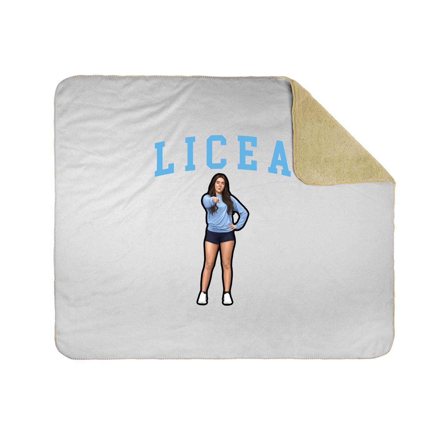 Throw Blanket — Shirsey in White