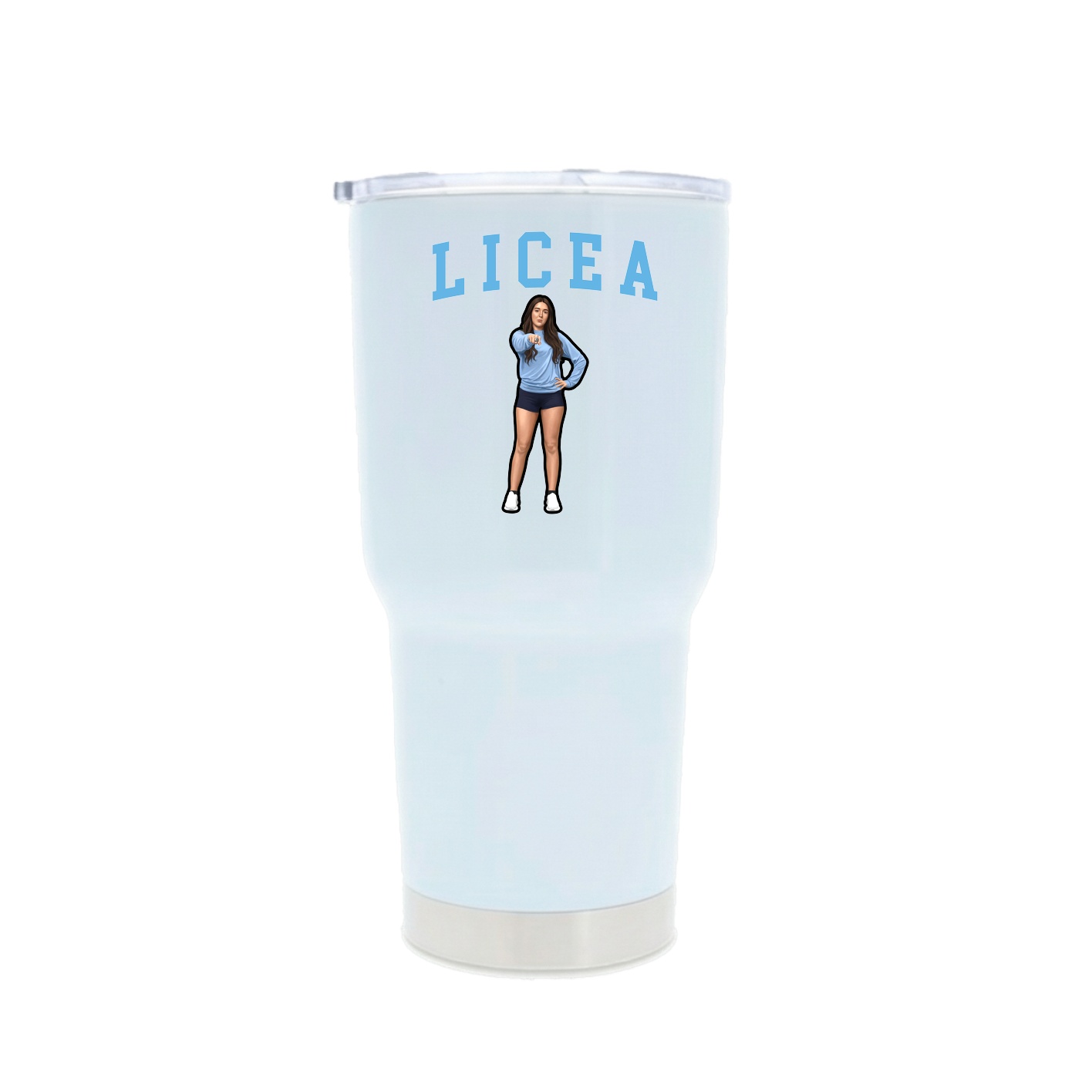 30oz Stainless Steel Tumbler — Shirsey in White