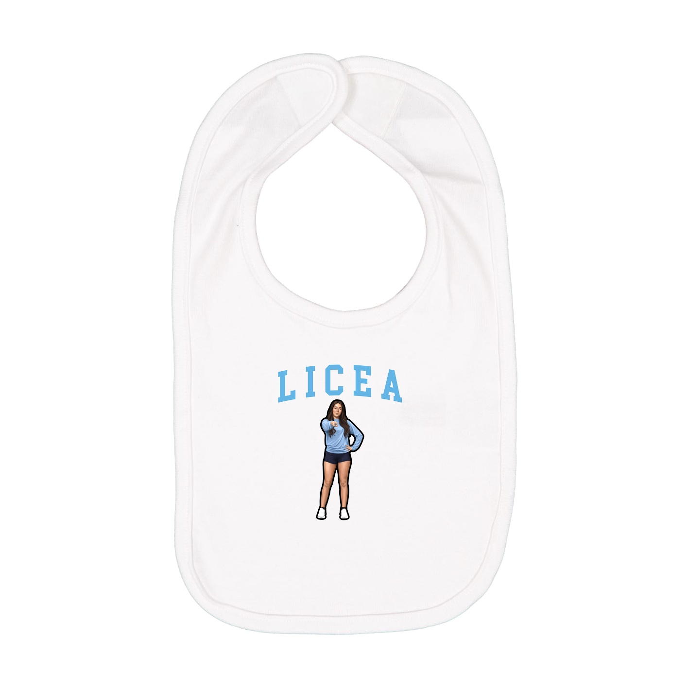 Infant Bib — Shirsey in White