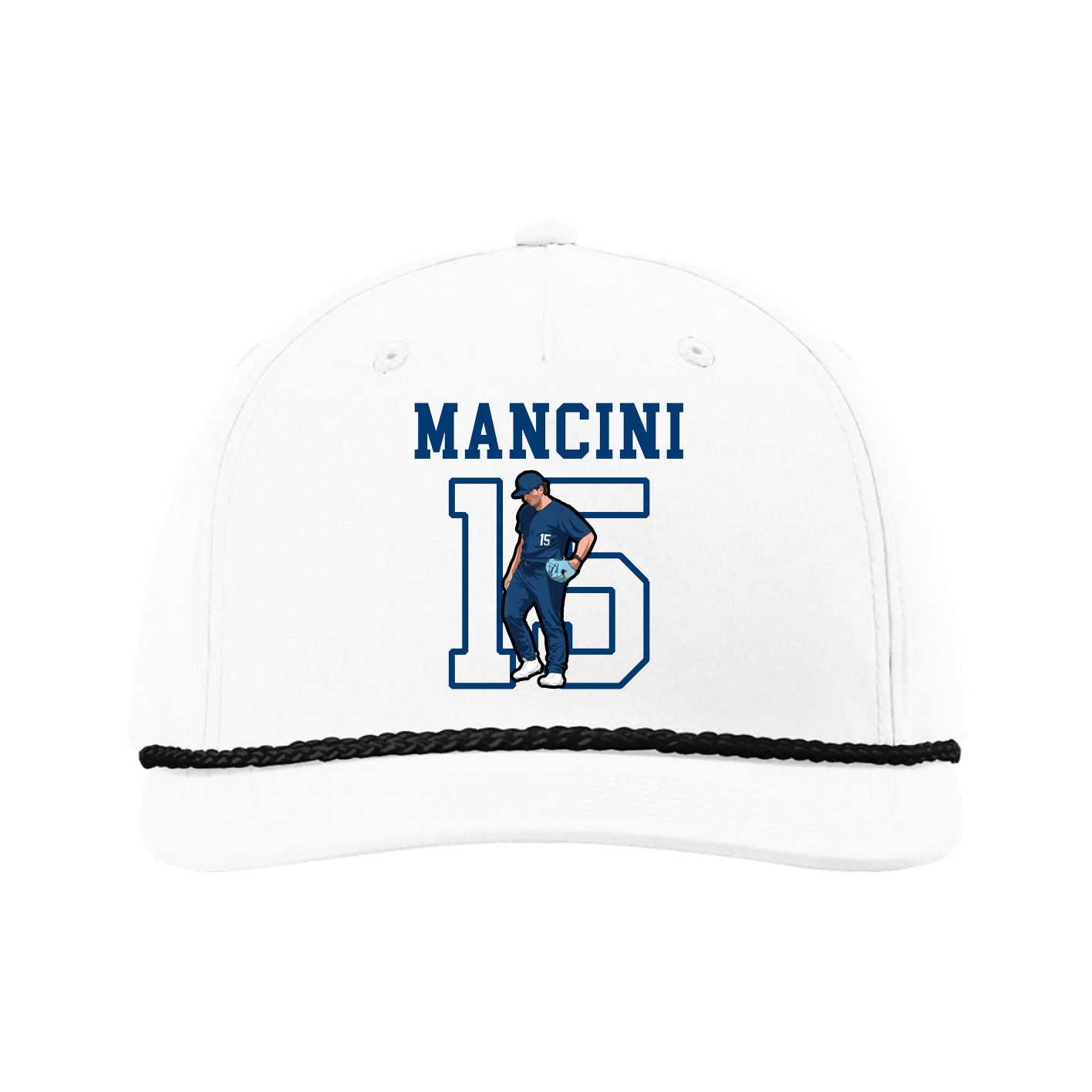 Five-Panel Classic Rope Cap — Shirsey in White