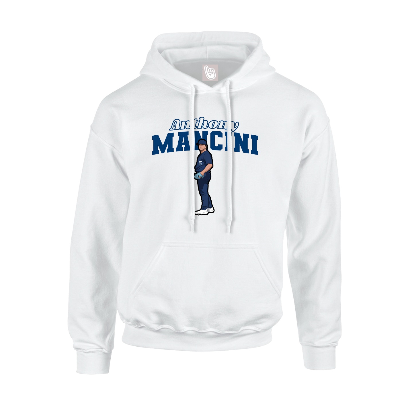 Hoodie — Name Arch in White
