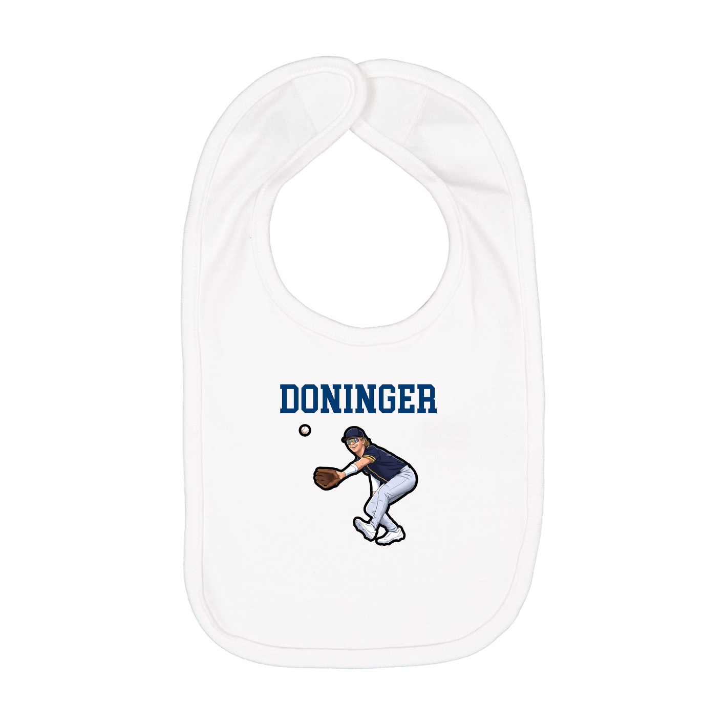 Infant Bib — Shirsey in White