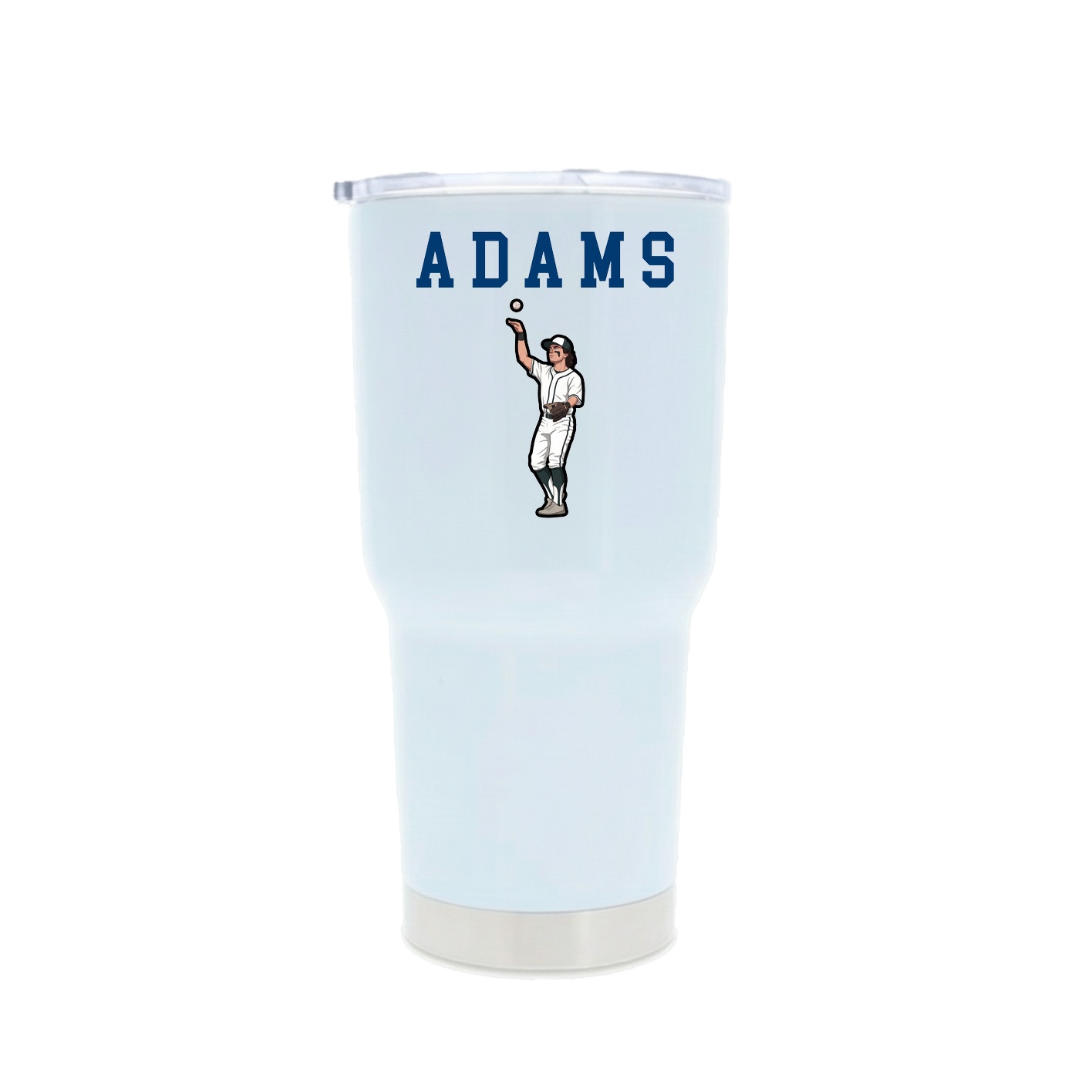 30oz Stainless Steel Tumbler — Shirsey in White
