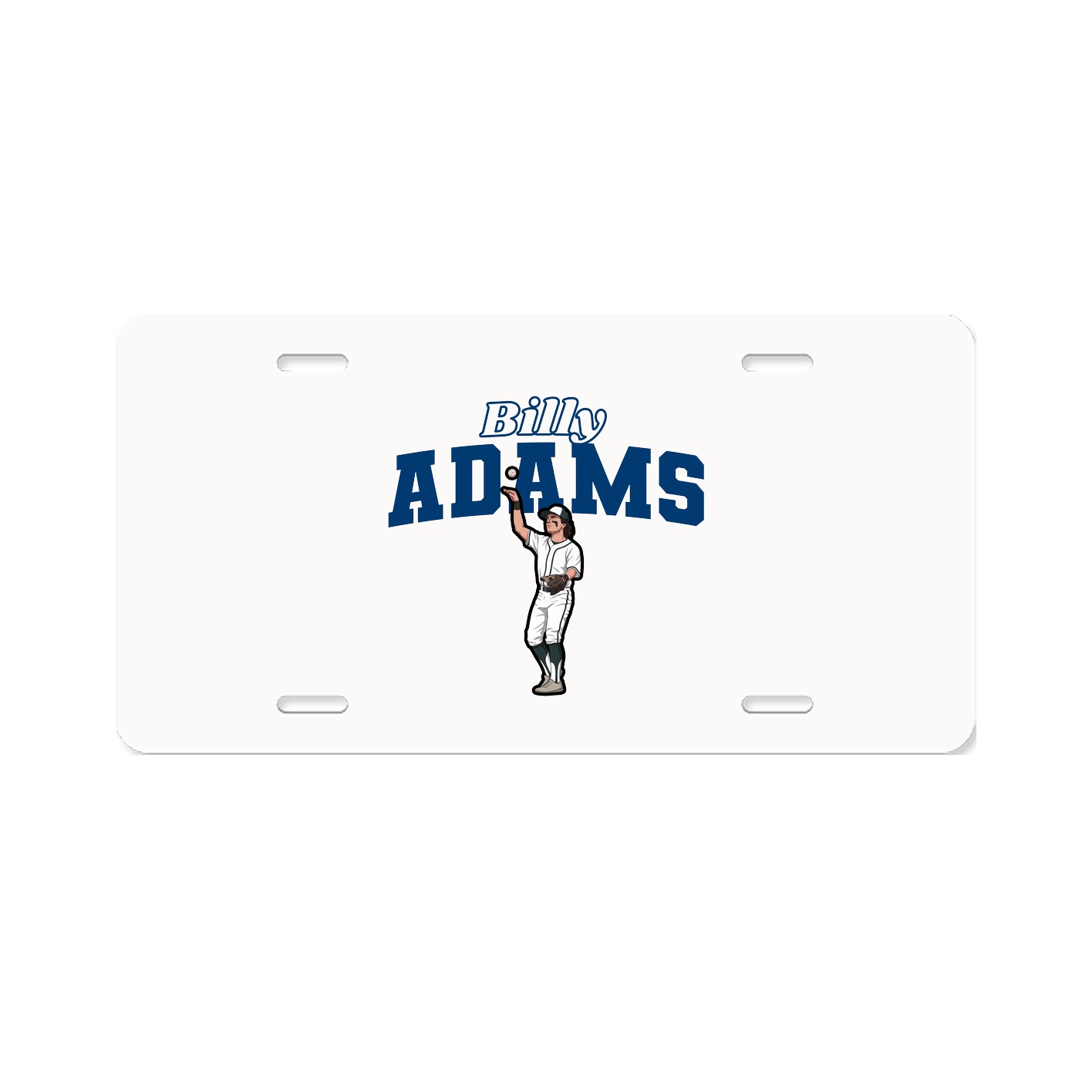 License Plate — Name Arch in Classic
