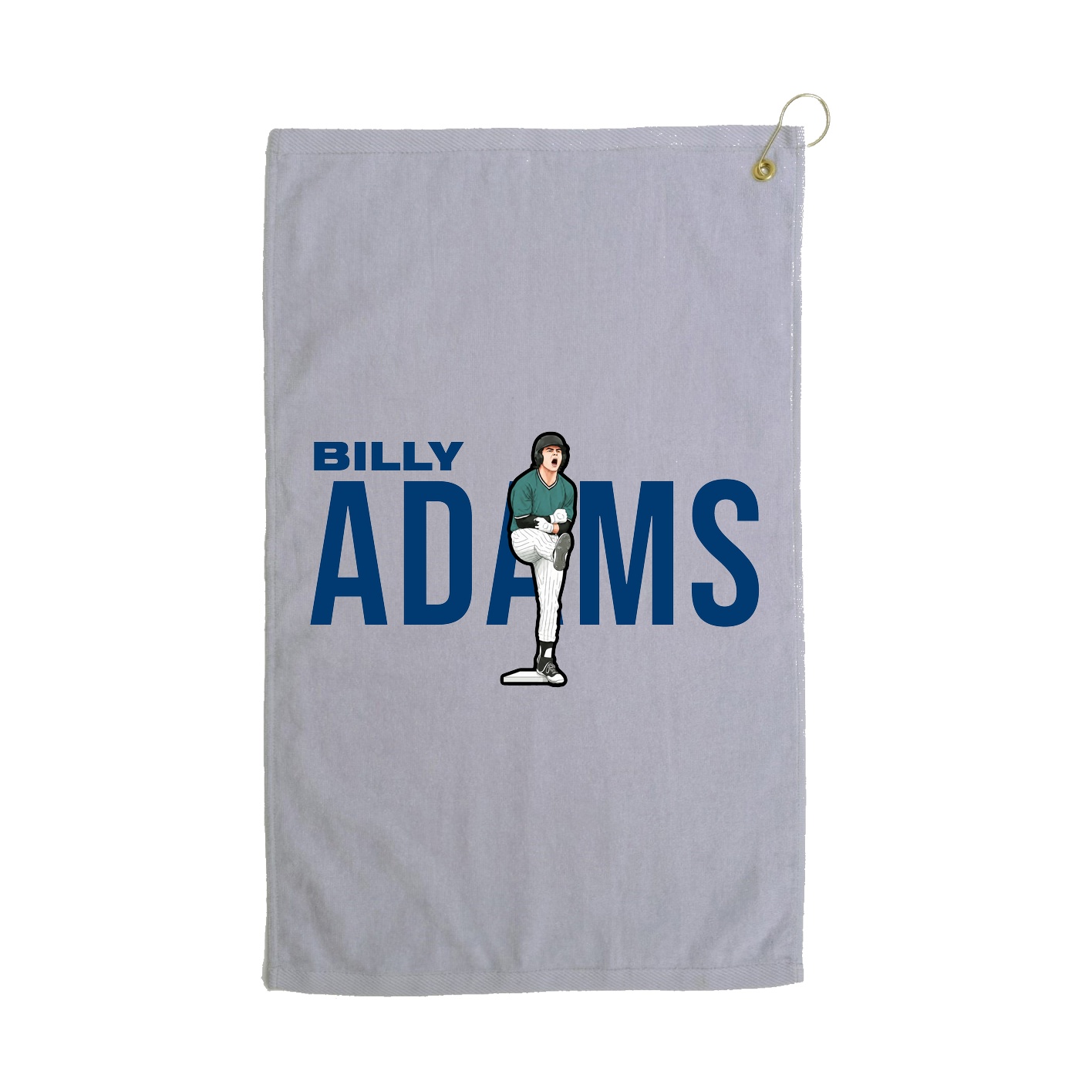 Golf Towel — Player Name in Grey