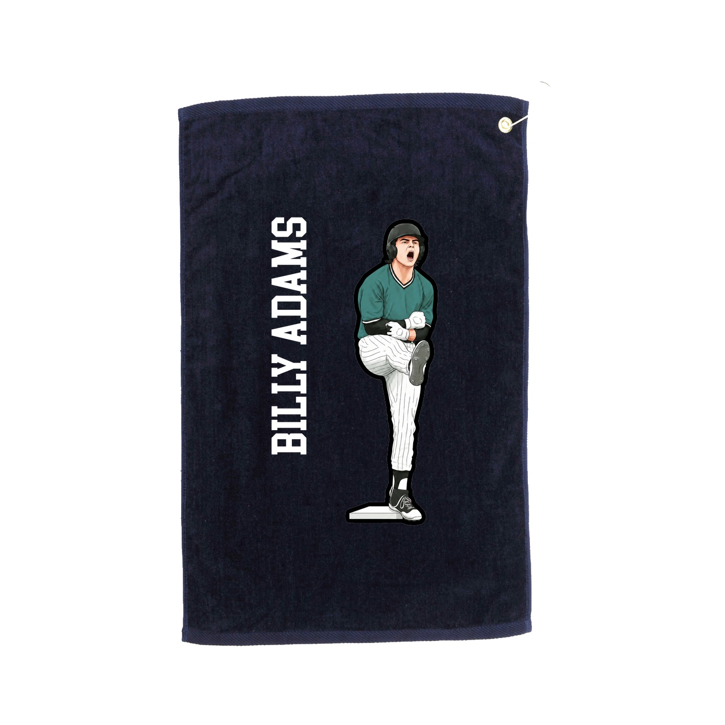 Golf Towel — Name Vertical in Navy