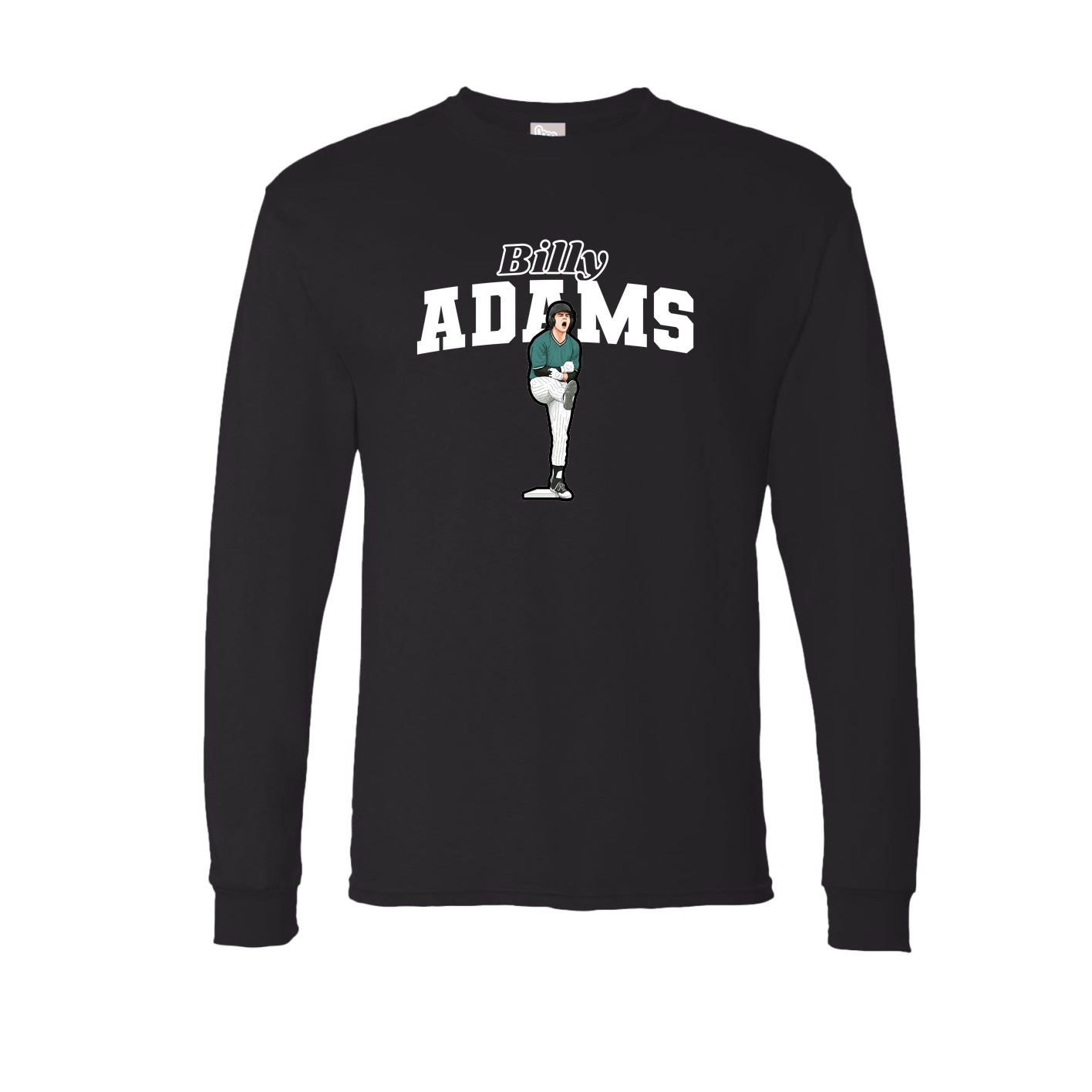 Long Sleeve Tee — Name Arch in Black