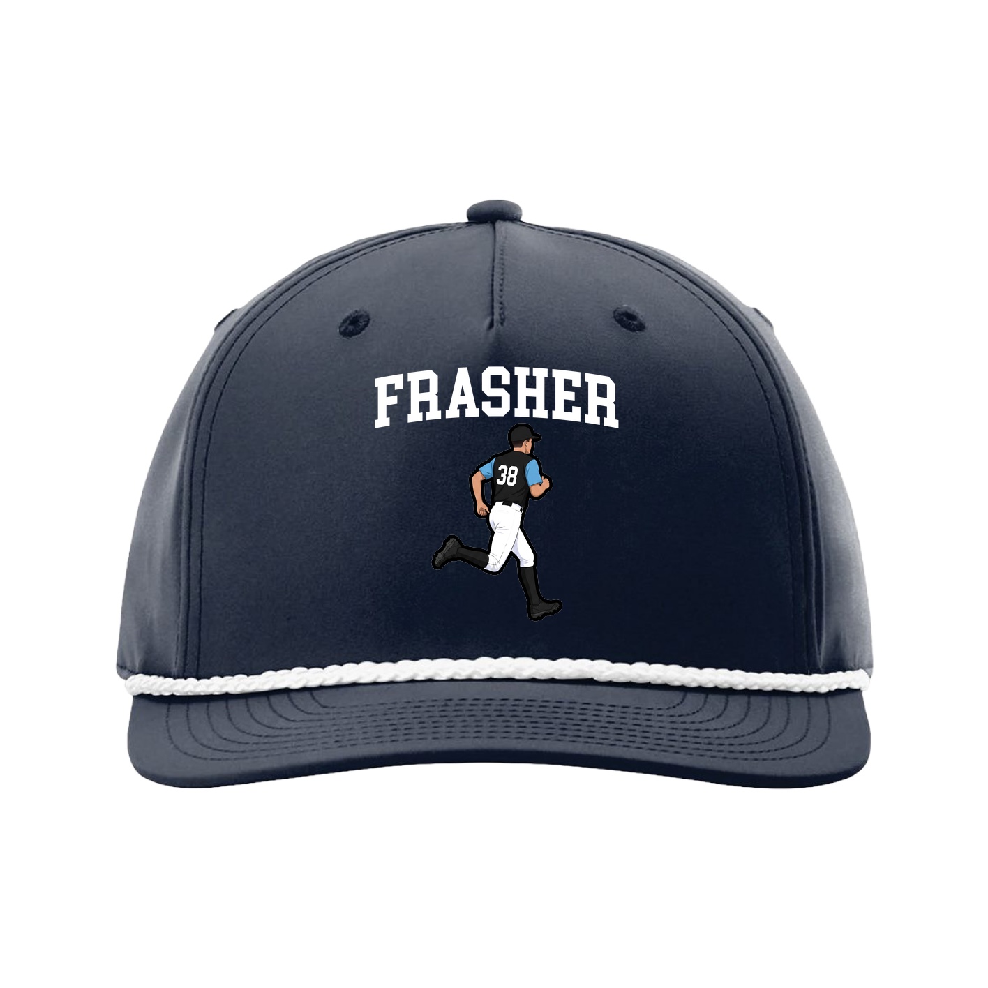 Five-Panel Classic Rope Cap — Shirsey in Navy