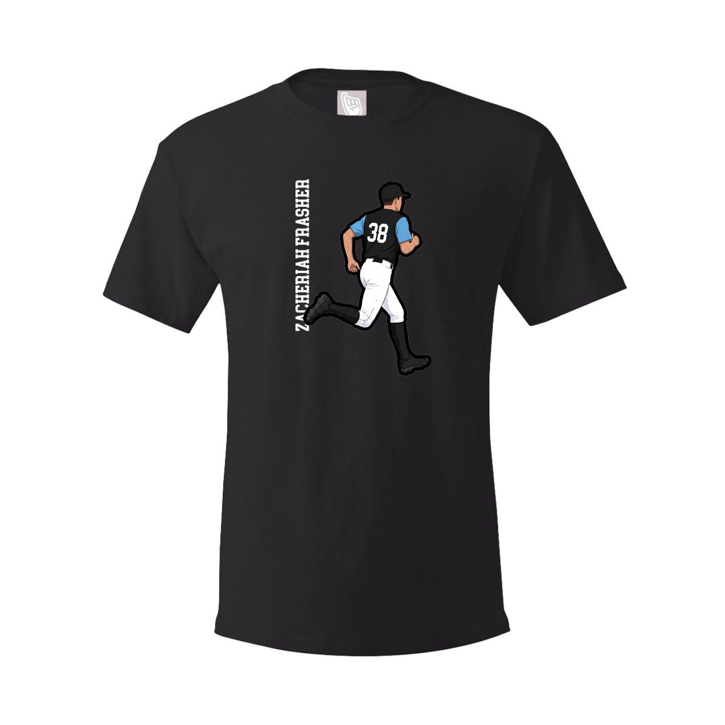 Tee — Name Vertical in Black