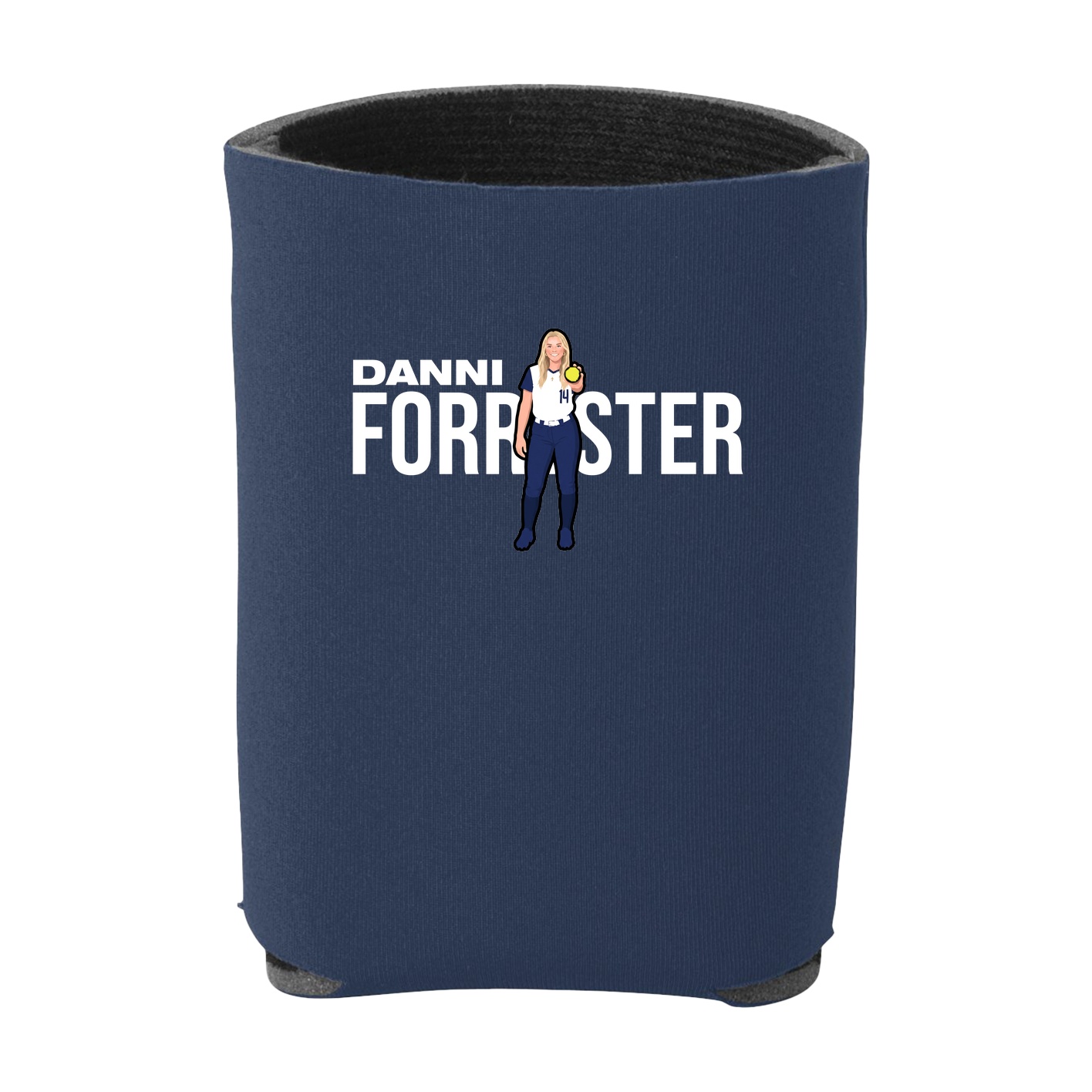 Can Holder — Player Name in Navy