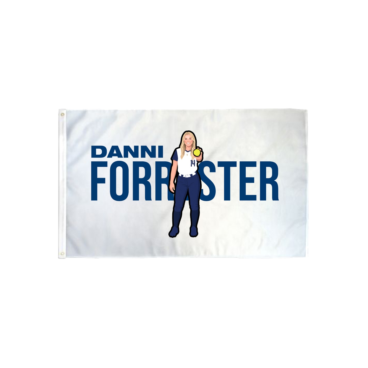 3x5 Flag — Player Name in Classic