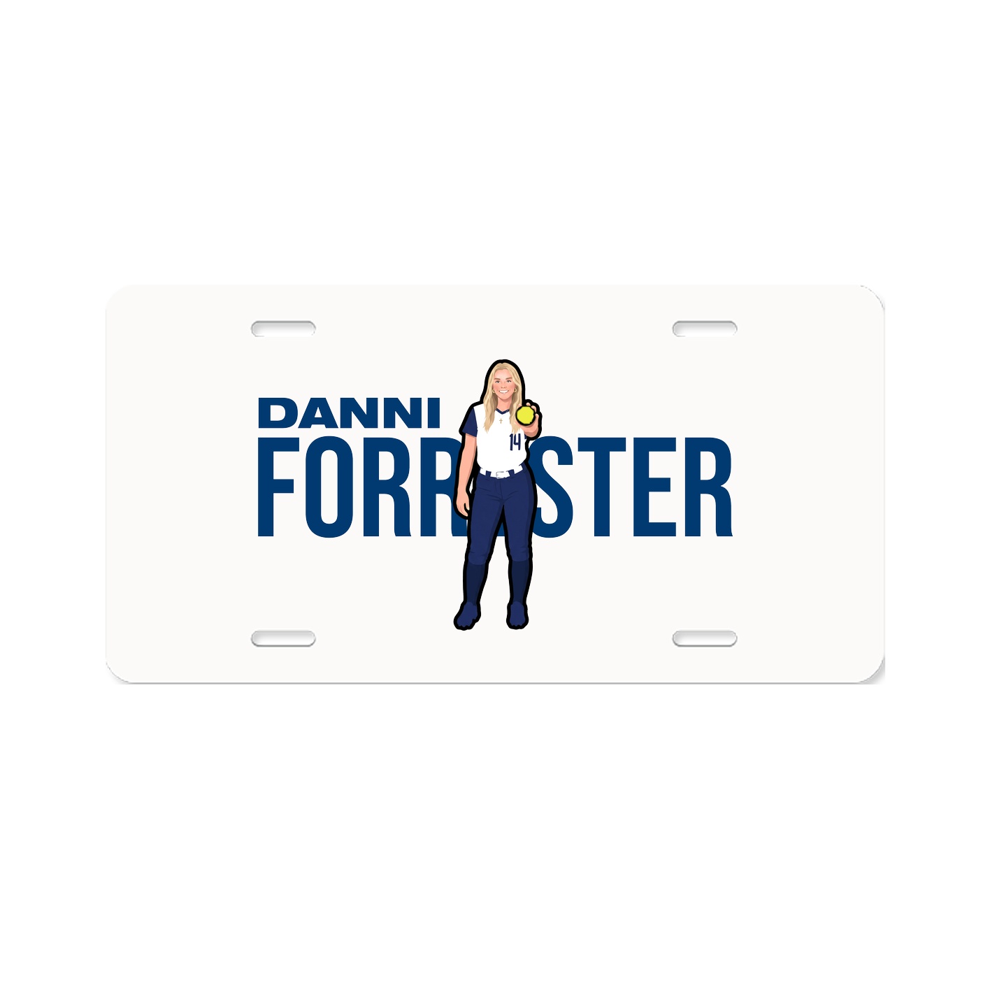License Plate — Player Name in Classic