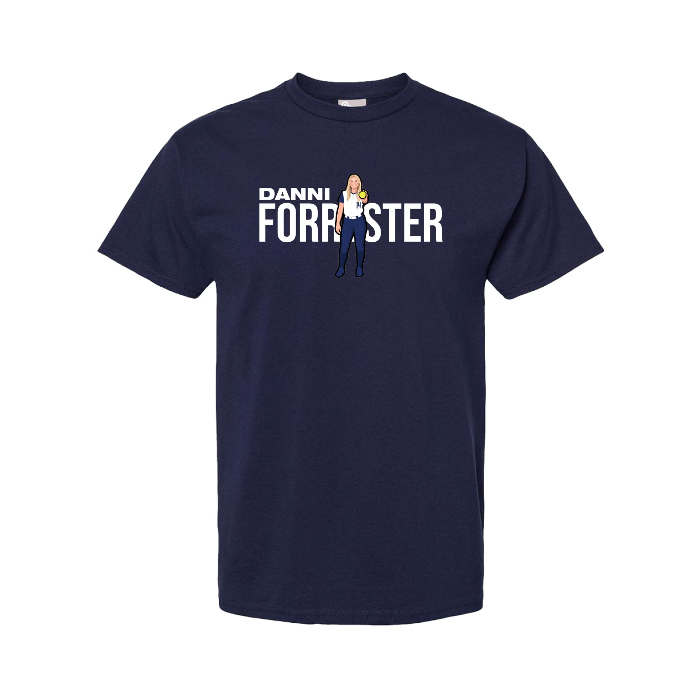 Tee — Player Name in Navy