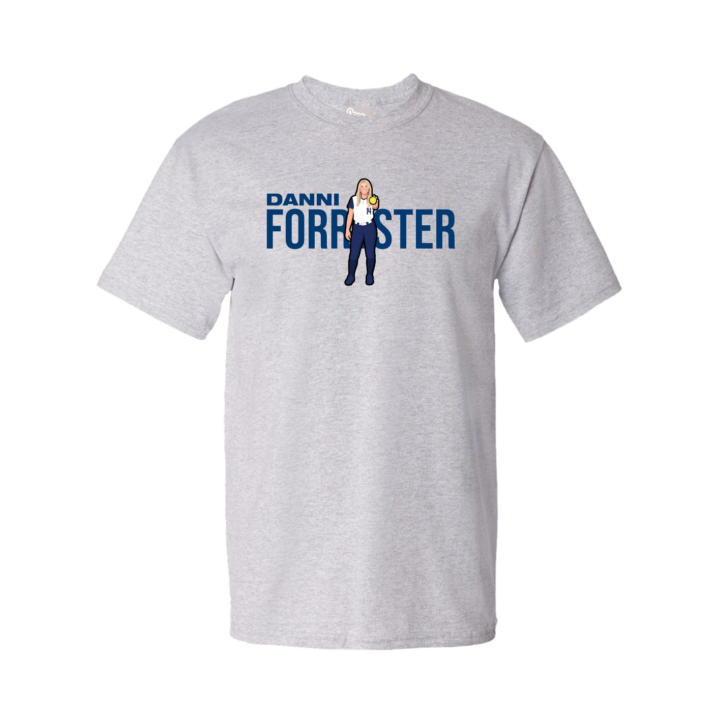 Youth Tee — Player Name in Grey