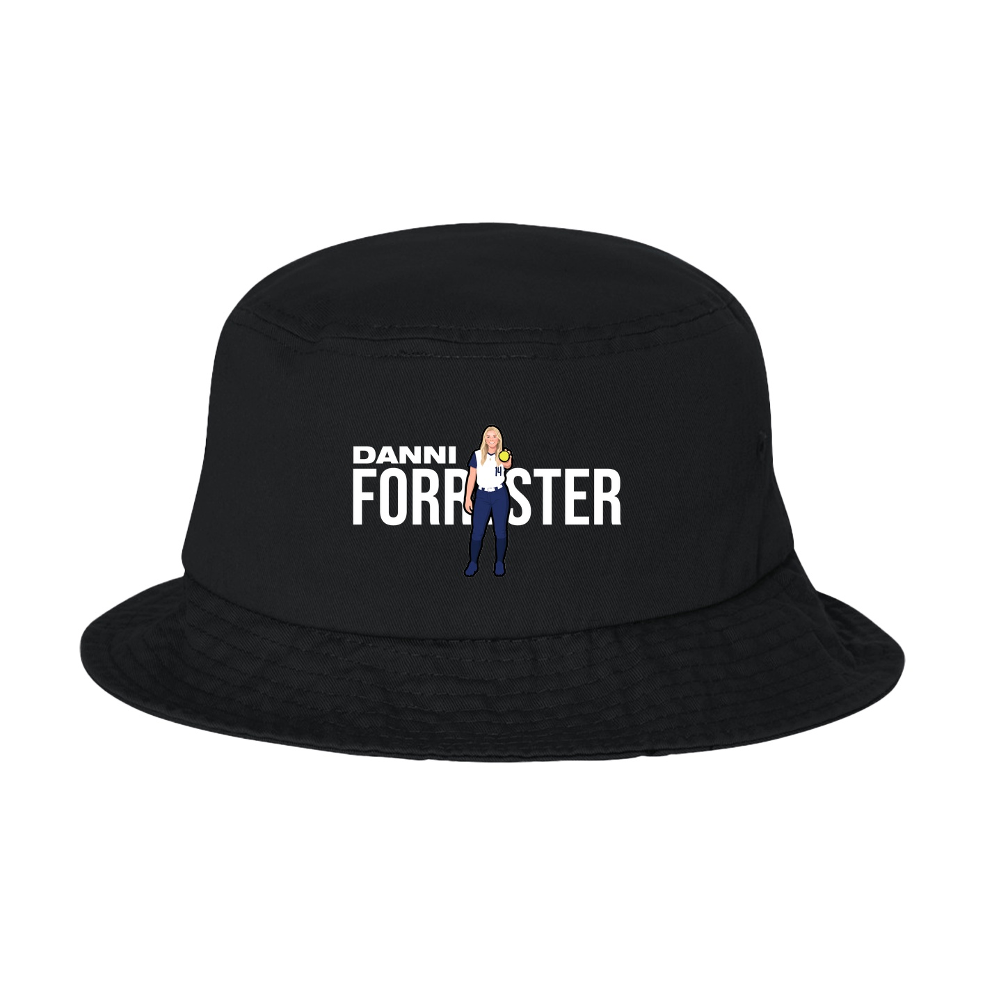 Bucket Cap — Player Name in Black