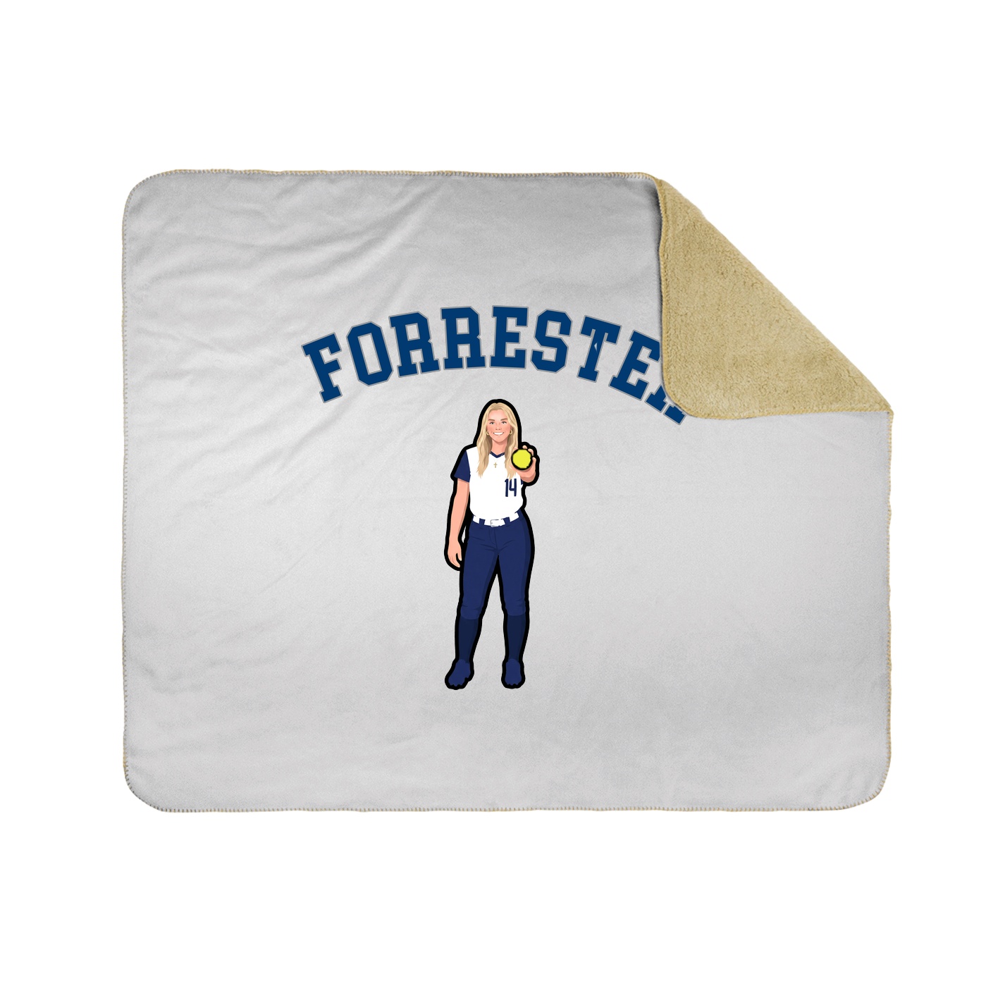Throw Blanket — Shirsey Arch in White
