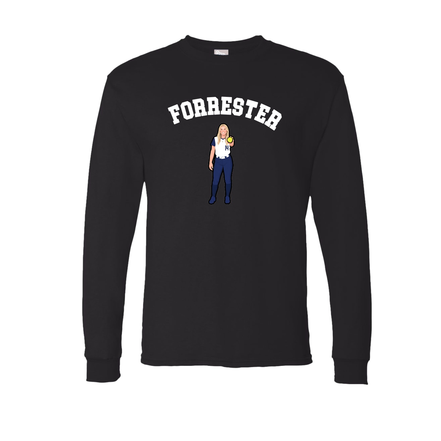 Long Sleeve Tee — Shirsey Arch in Black