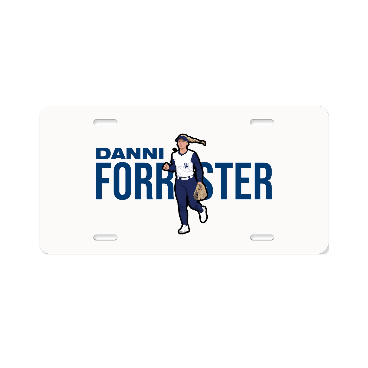 License Plate — Player Name in Classic