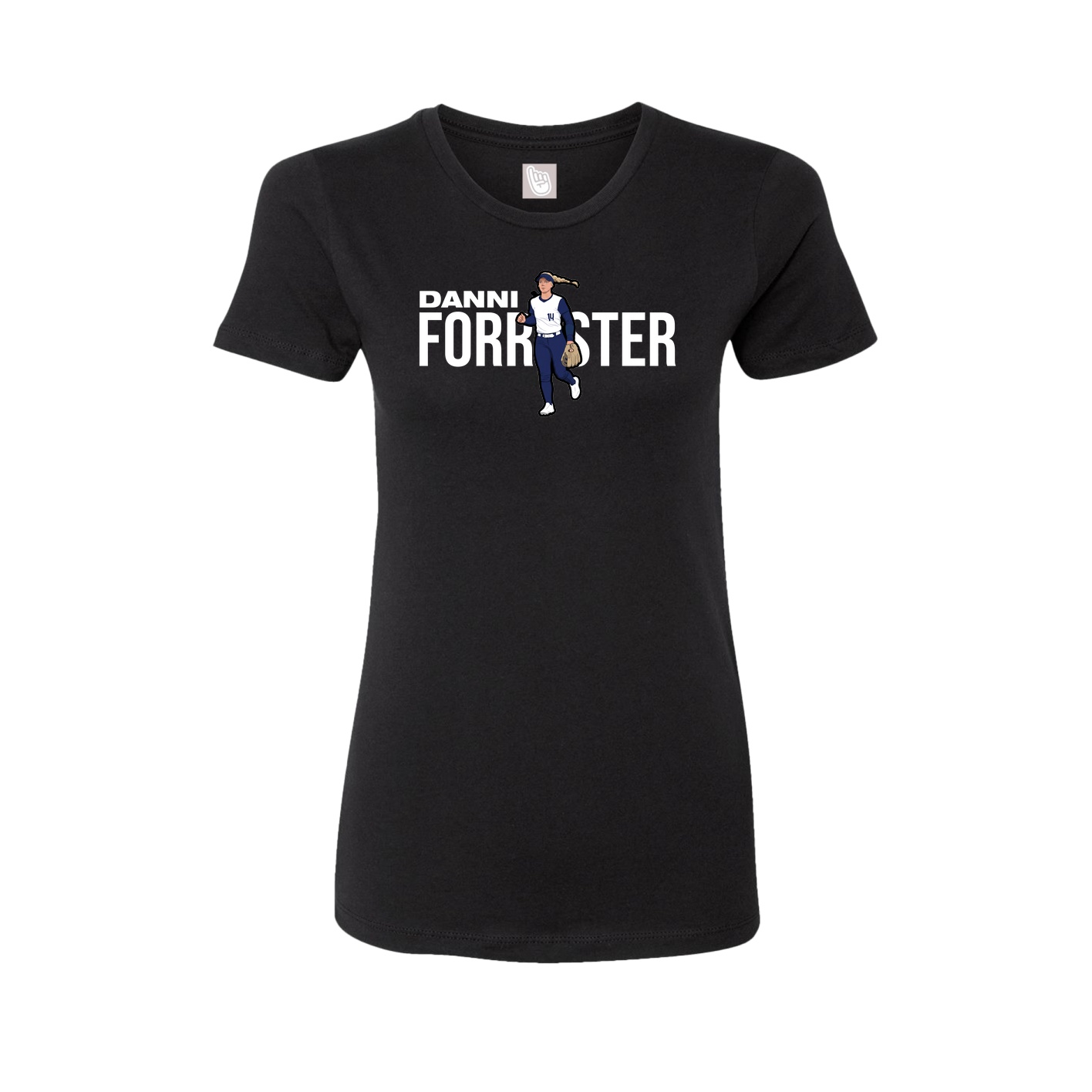 Womens Tee — Player Name in Black