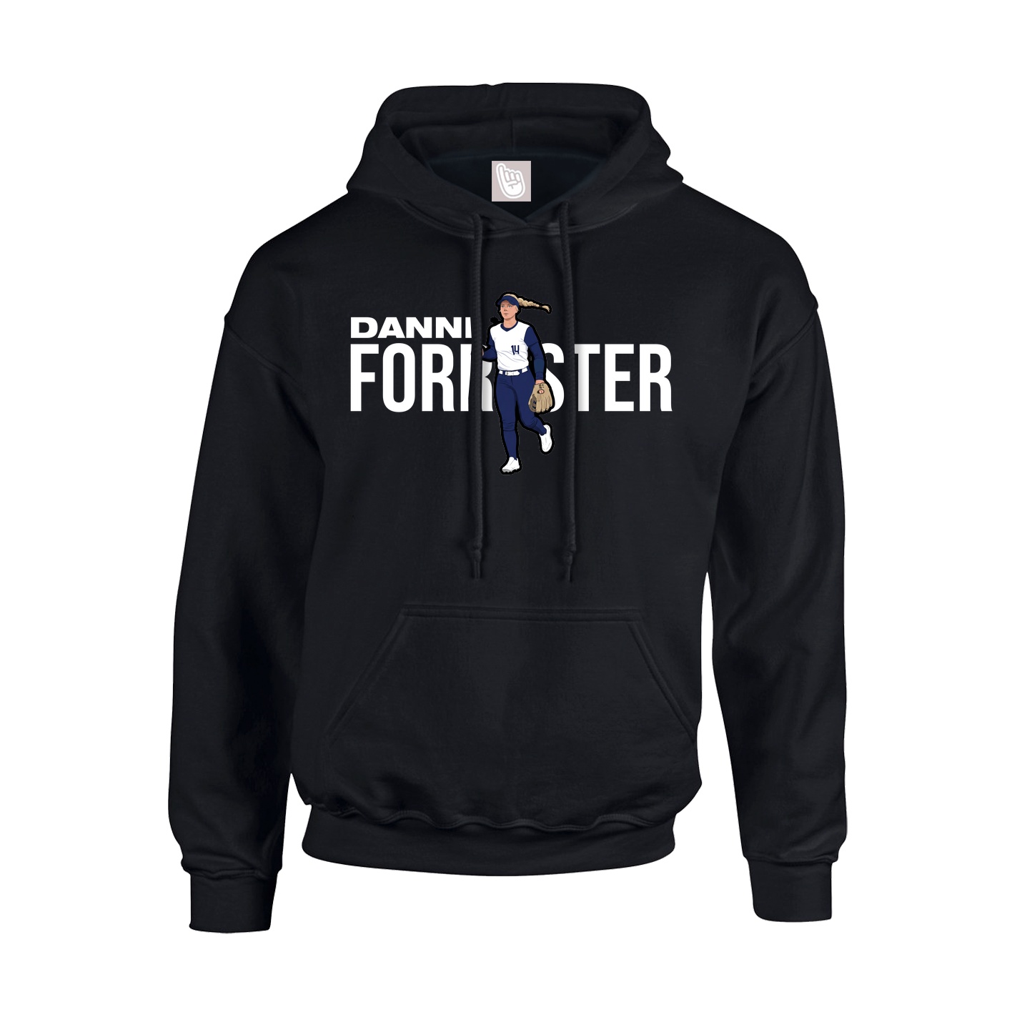 Youth Hoodie — Player Name in Black
