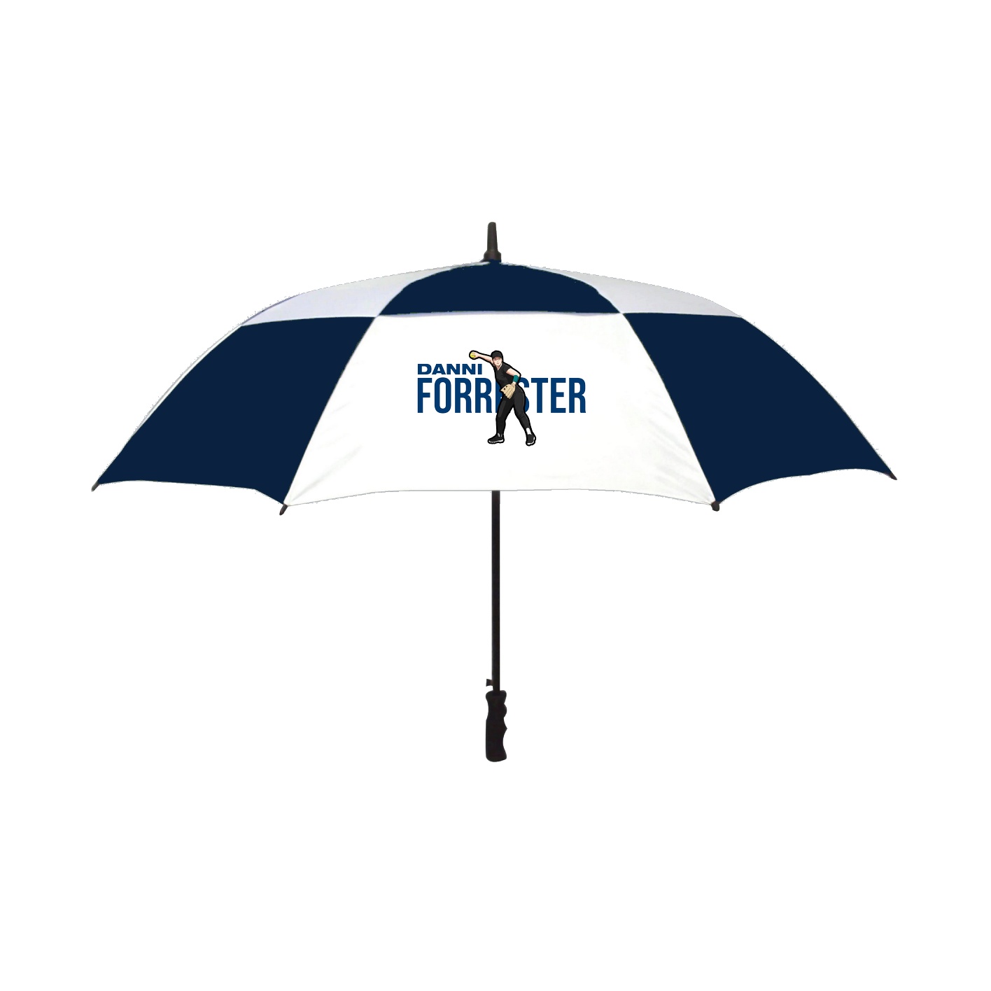 Golf Umbrella — Player Name in Navy
