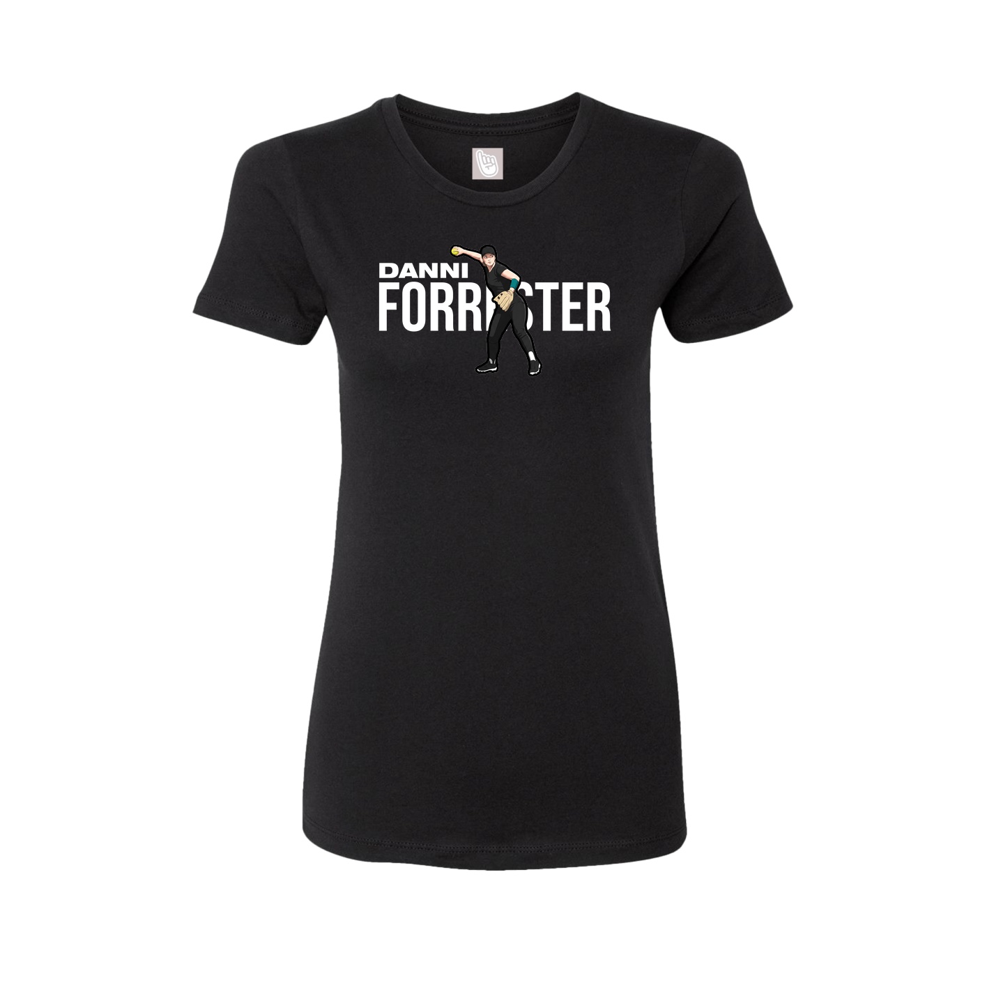 Womens Tee — Player Name in Black