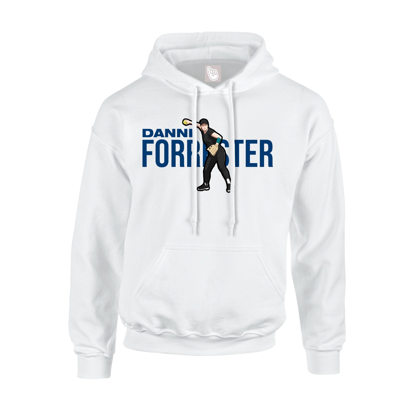 Youth Hoodie — Player Name in White