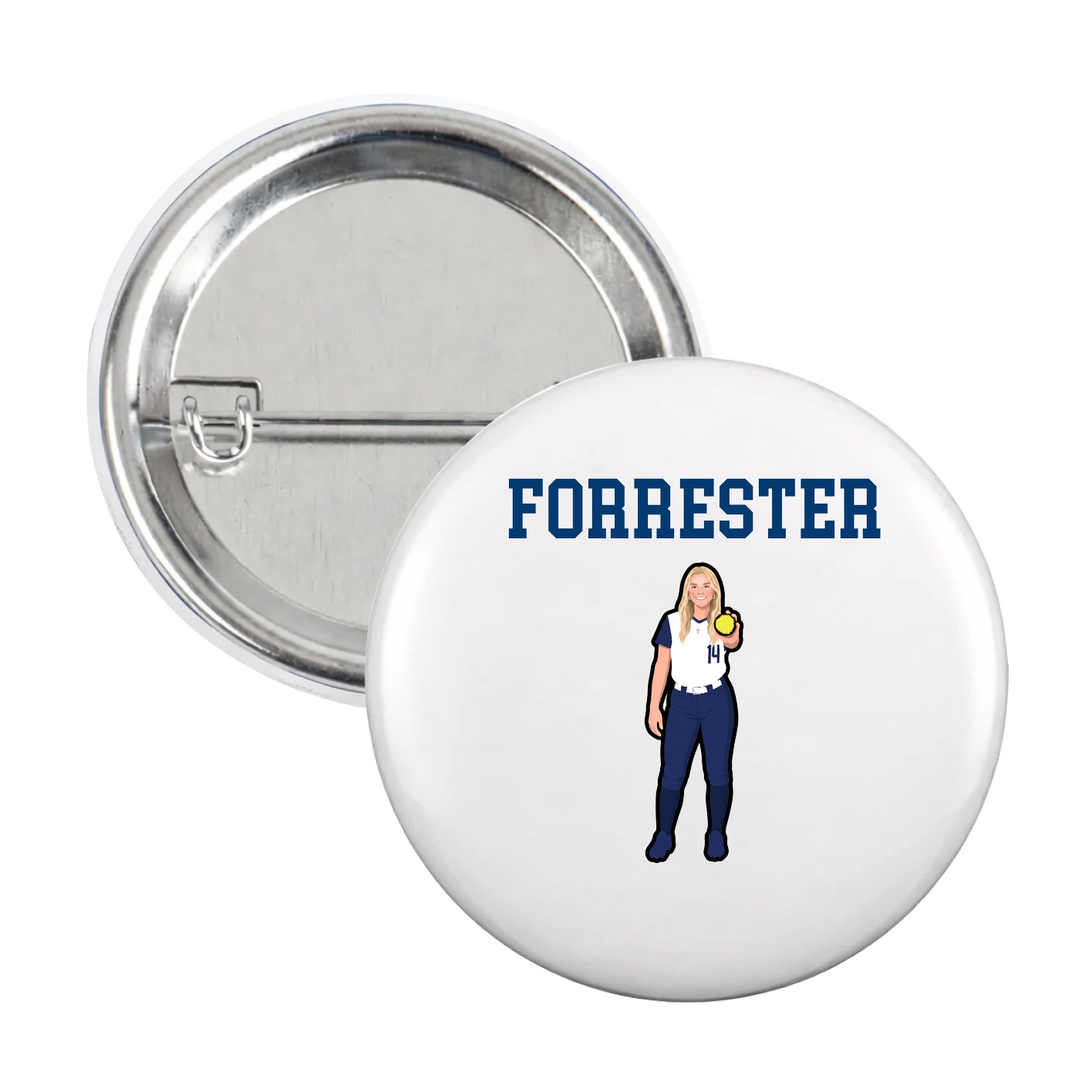 Game Day Button — Shirsey in White