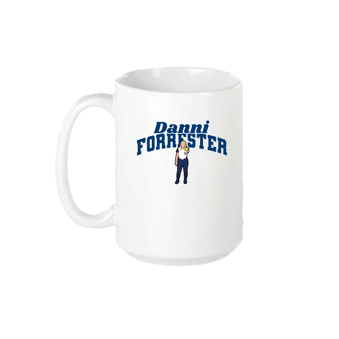 15oz Coffee Mug — Signature Arch in White