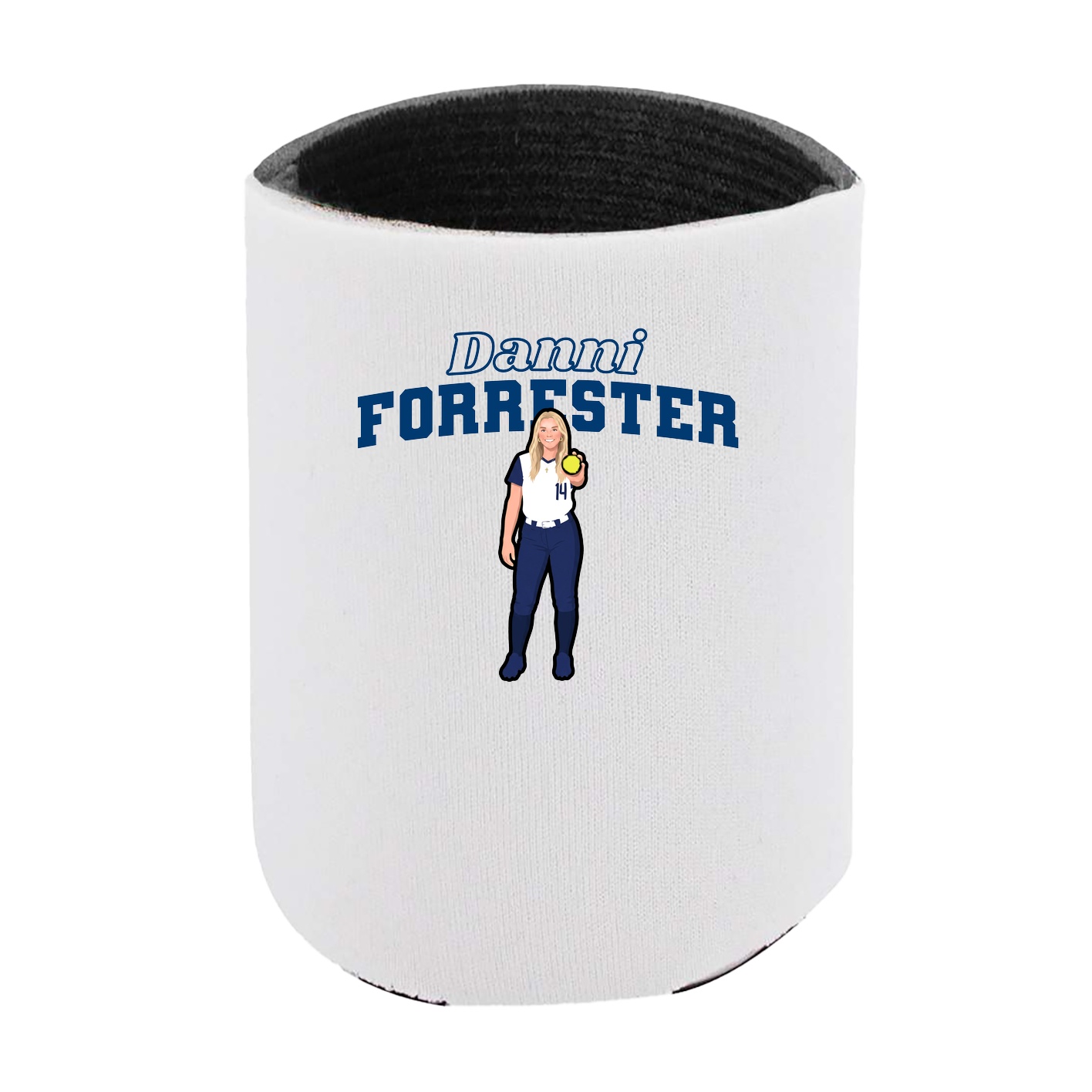 Can Holder — Name Arch in White