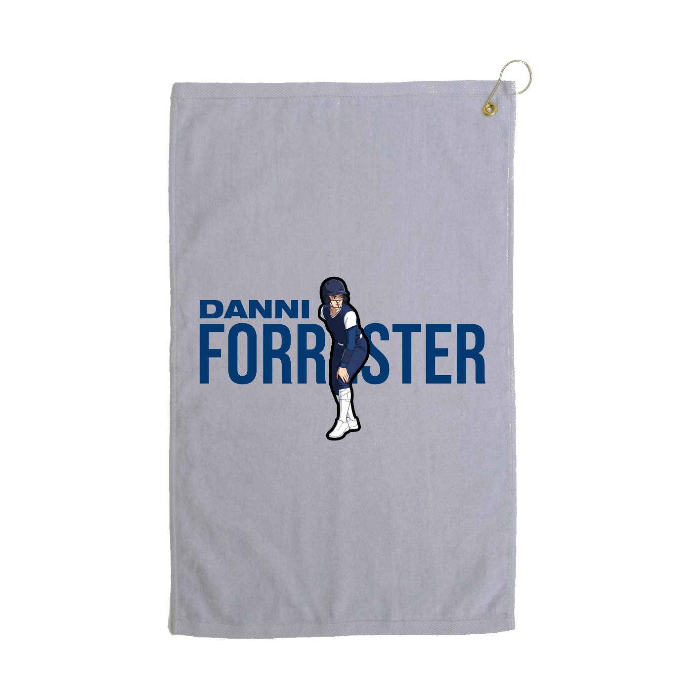 Golf Towel — Player Name in Grey