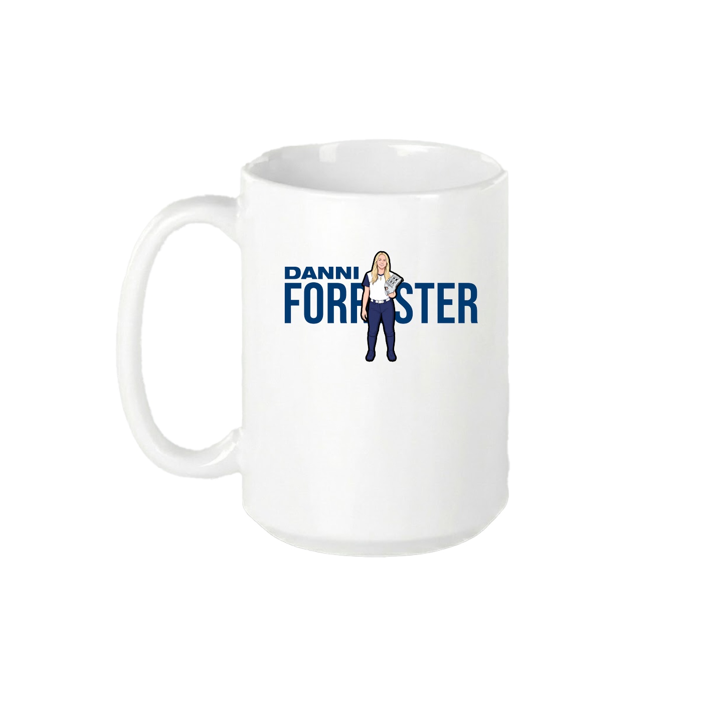 15oz Coffee Mug — Player Name in White