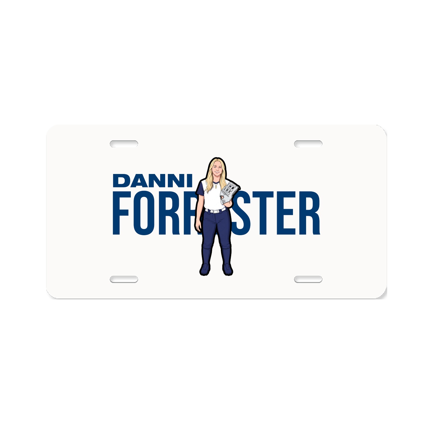 License Plate — Player Name in Classic