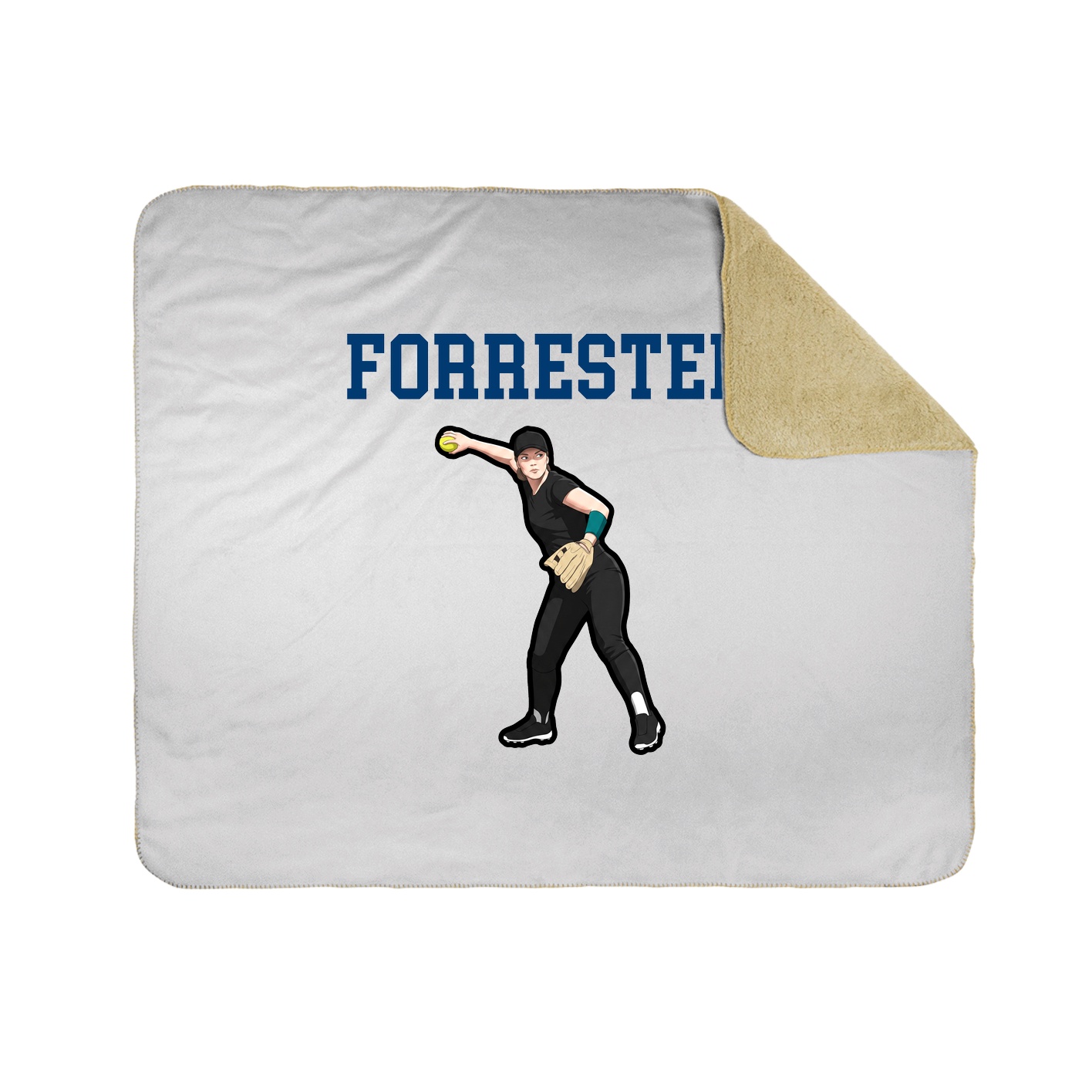 Throw Blanket — Shirsey in White
