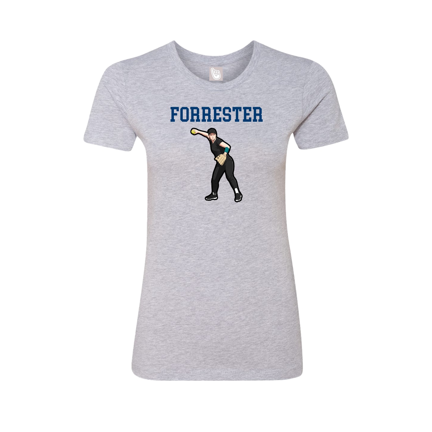 Fitted Women's Tee — Shirsey in Grey