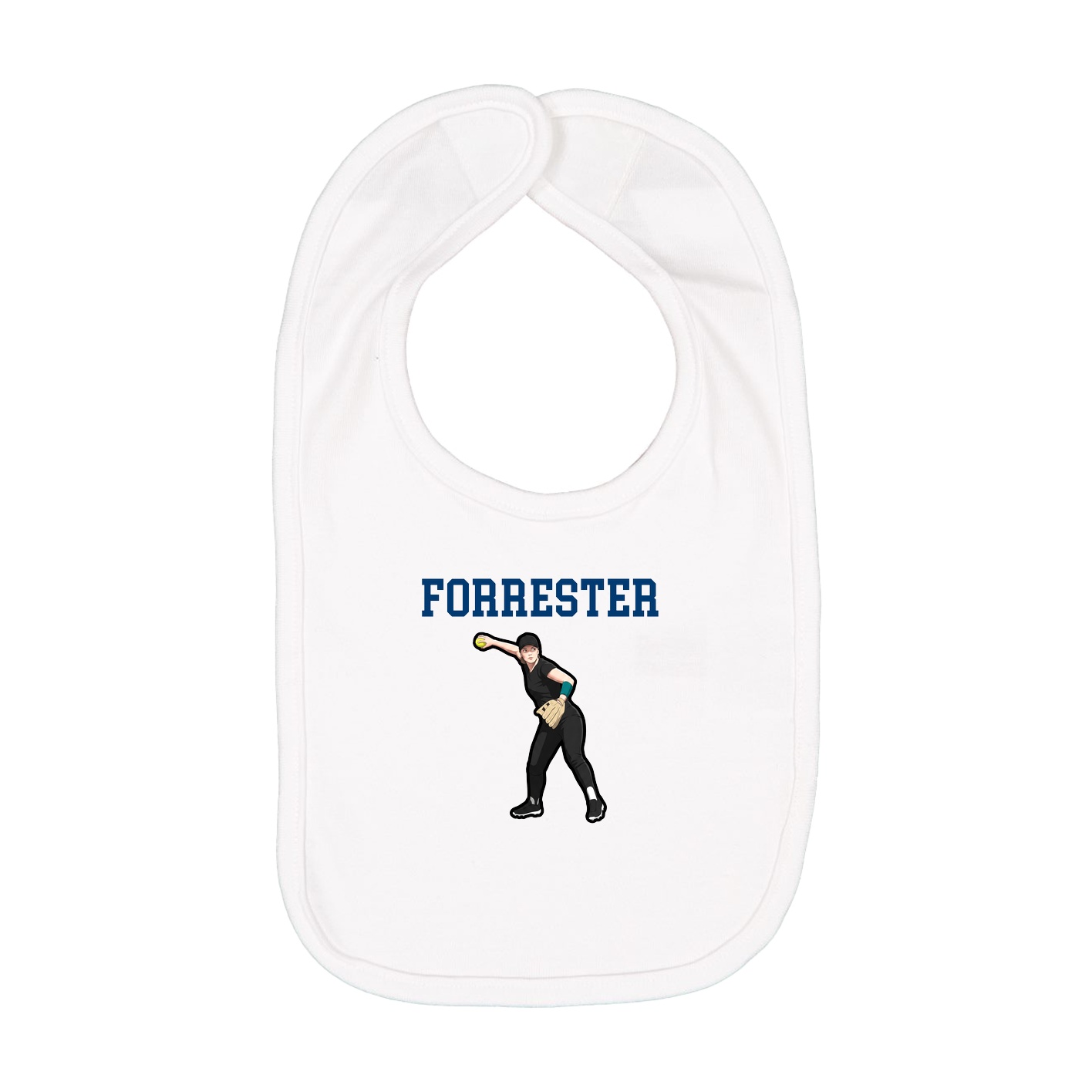 Infant Bib — Shirsey in White