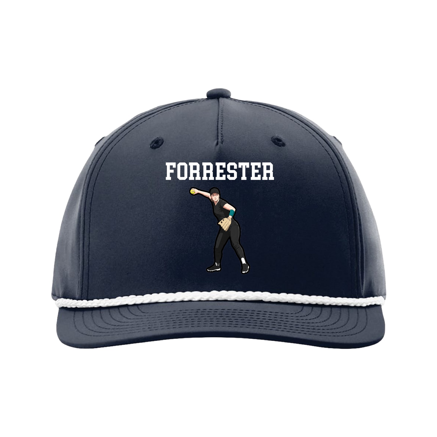 Five-Panel Classic Rope Cap — Shirsey in Navy
