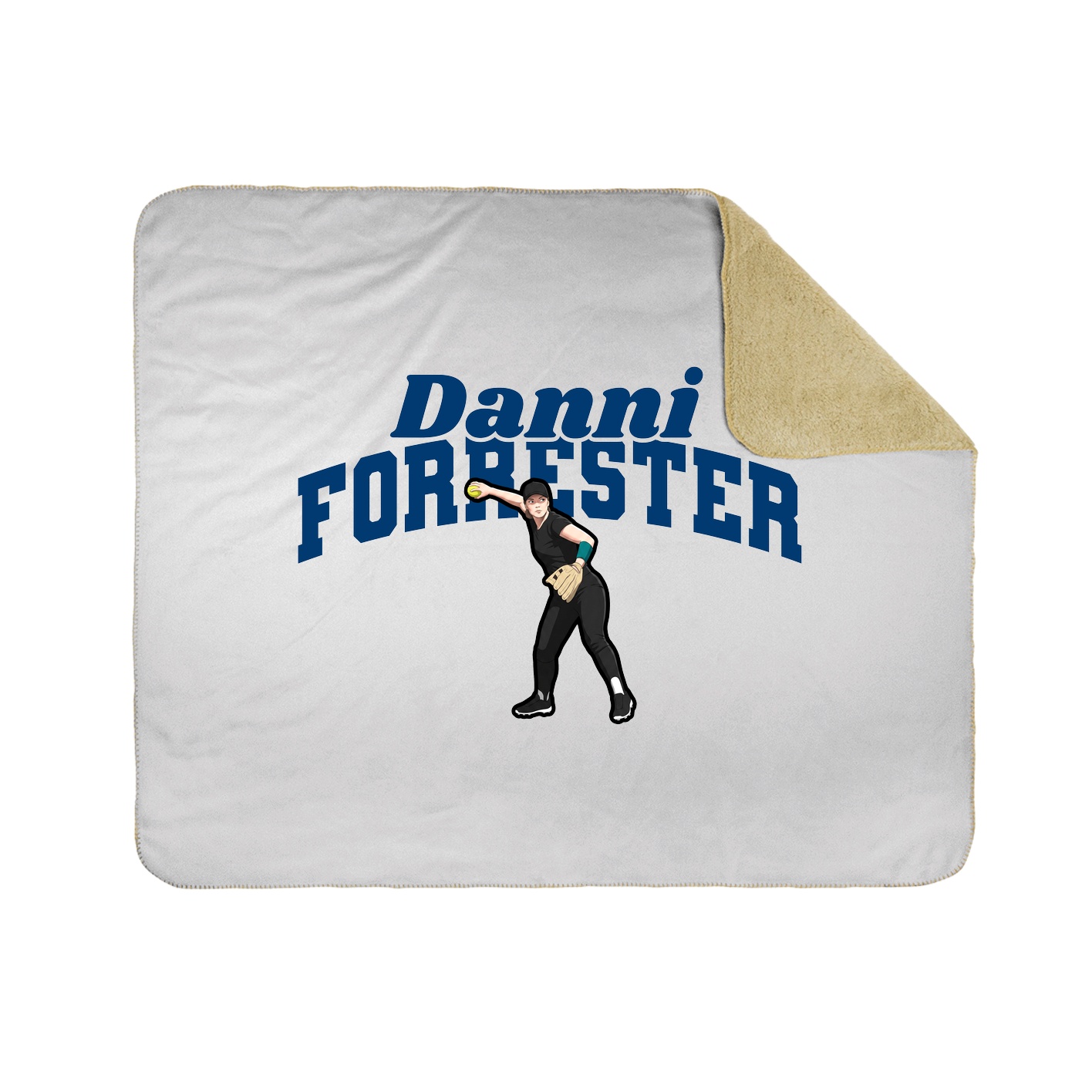 Throw Blanket — Signature Arch in White